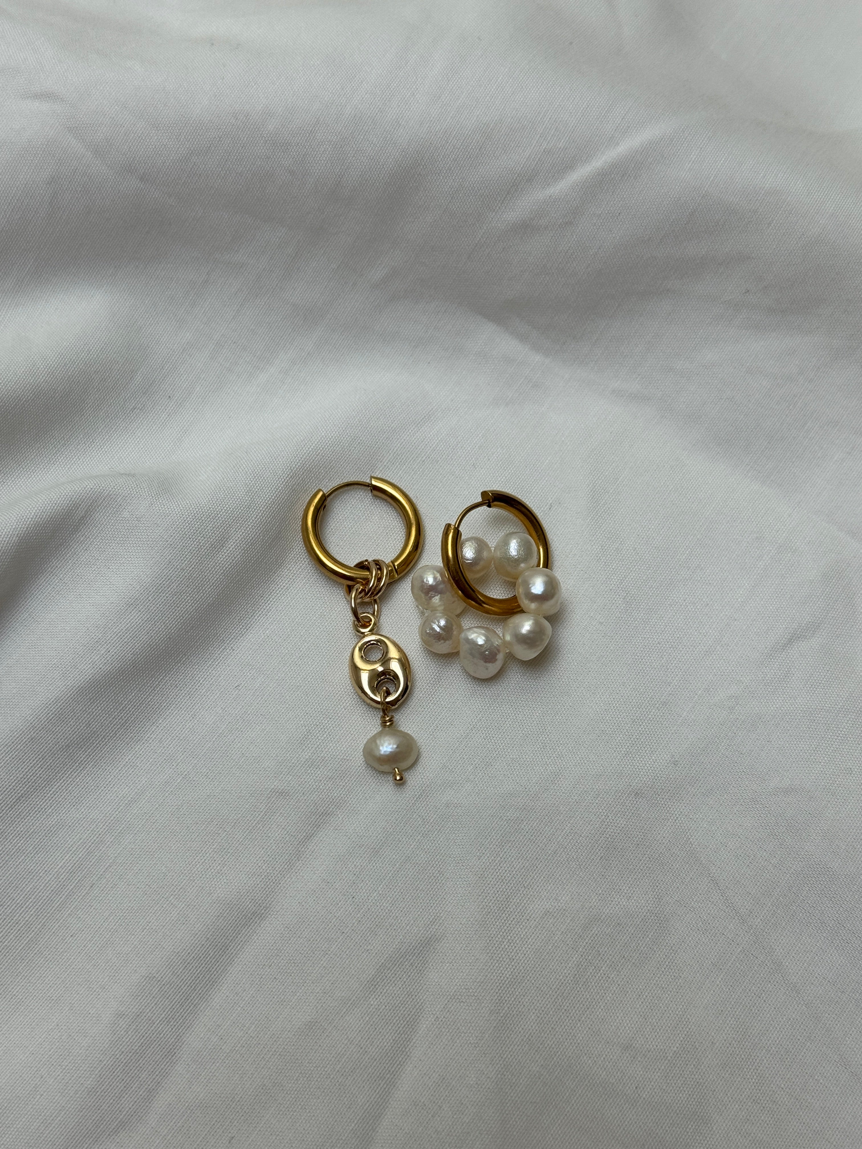 Mono créole dorée//grain de café & perle #4