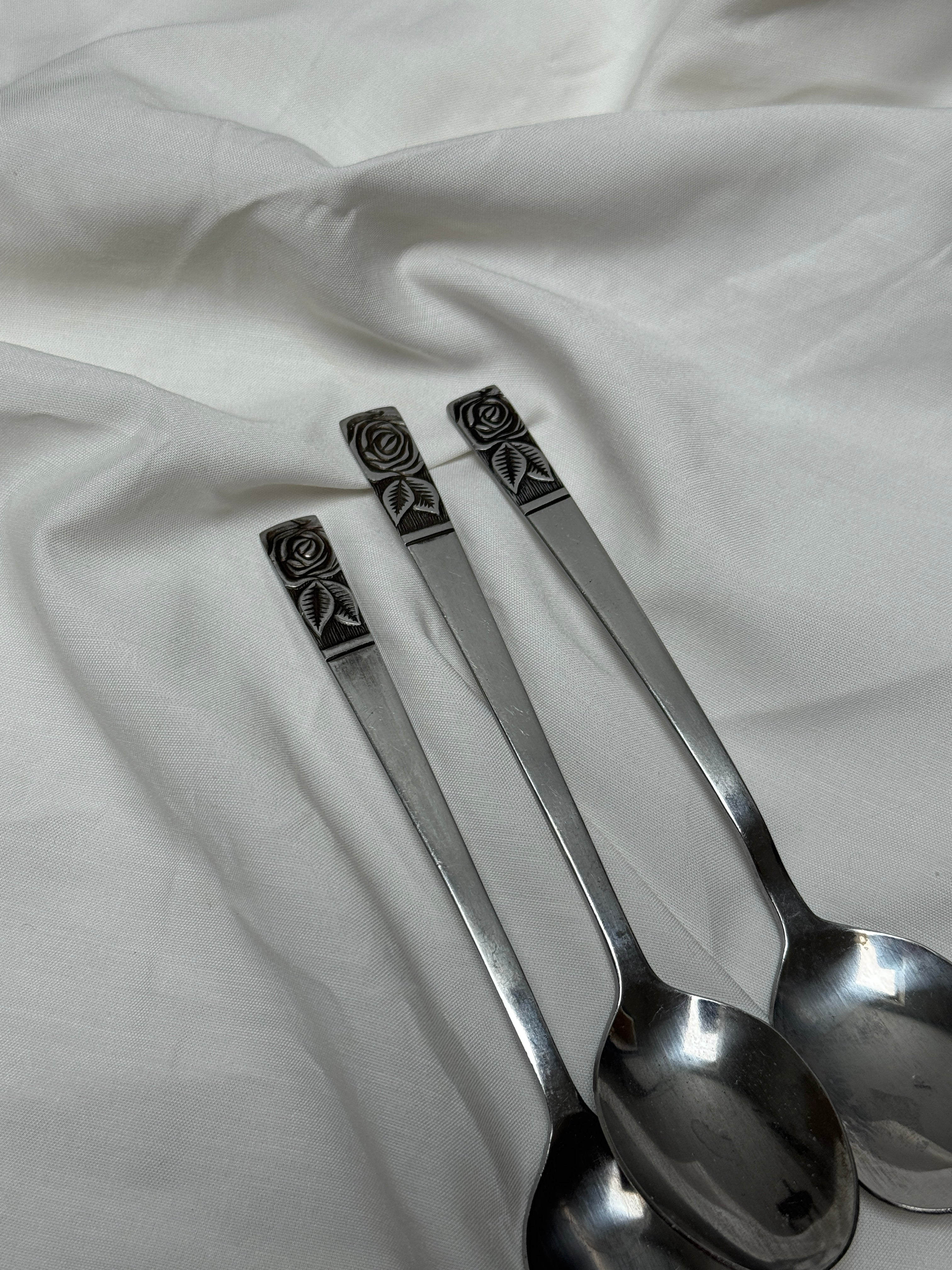 Bague Rose argentée #2