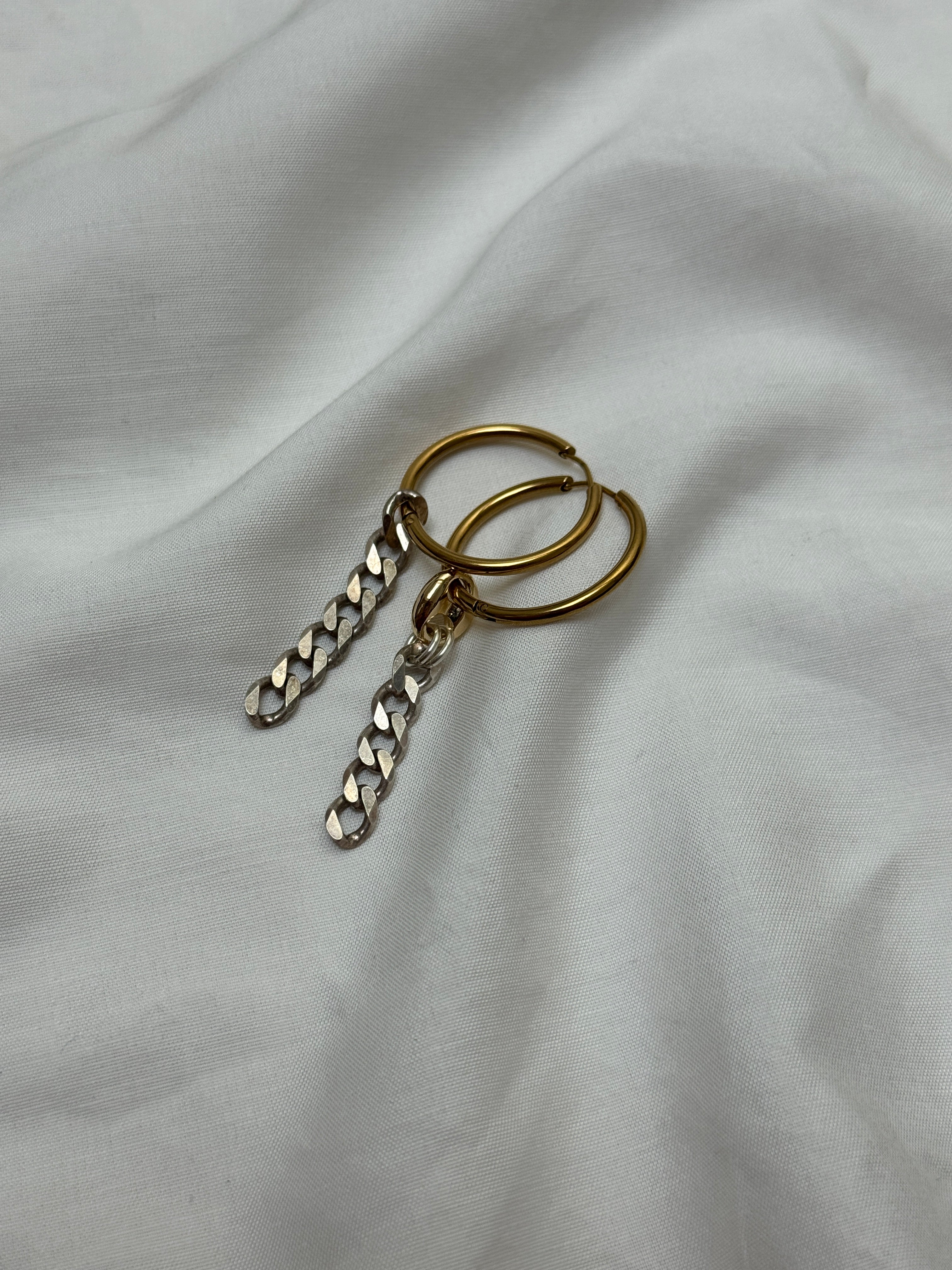 Paire grandes créoles mix & match #4