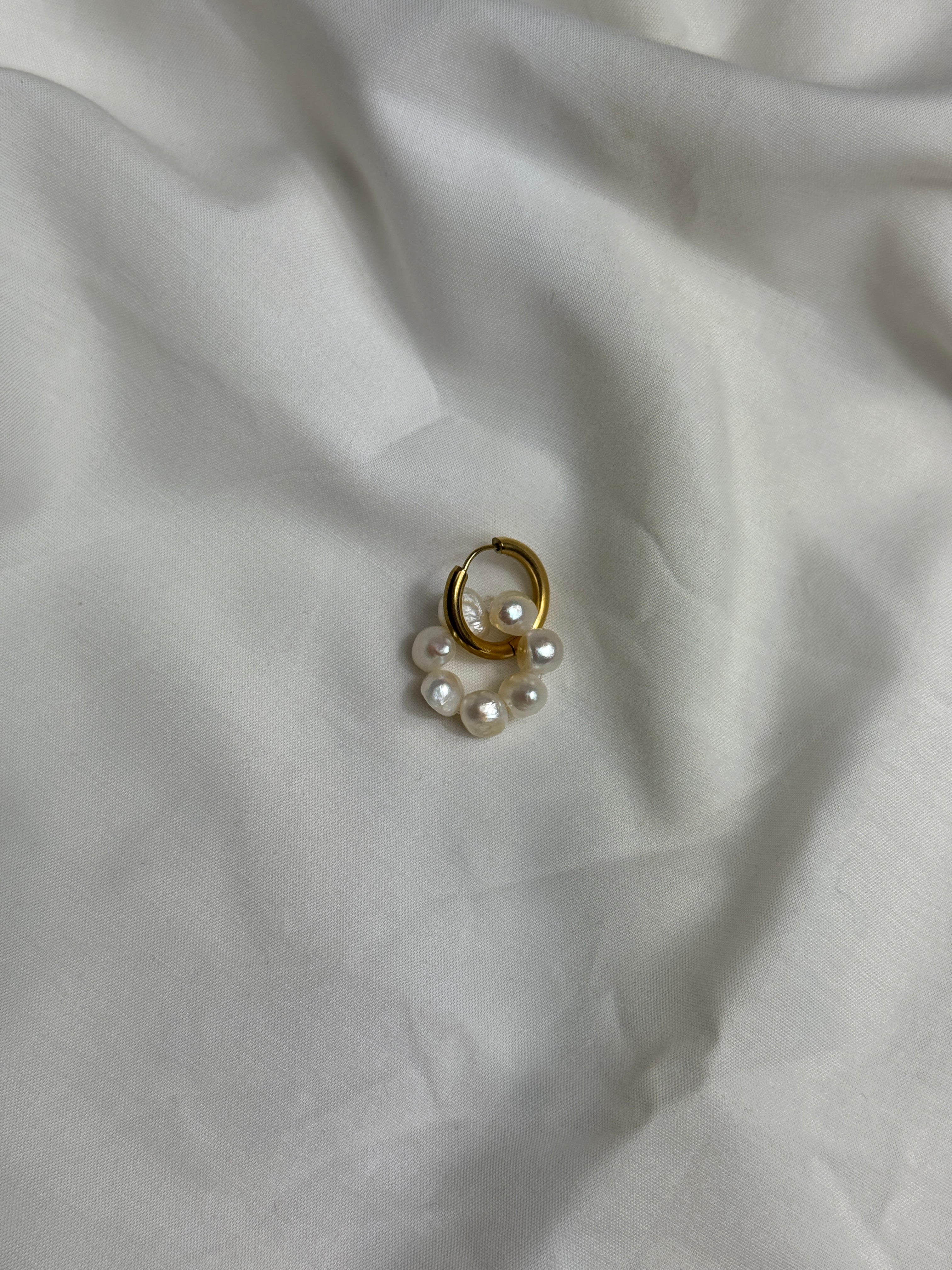 Mono créole dorée & perles d’eau douce