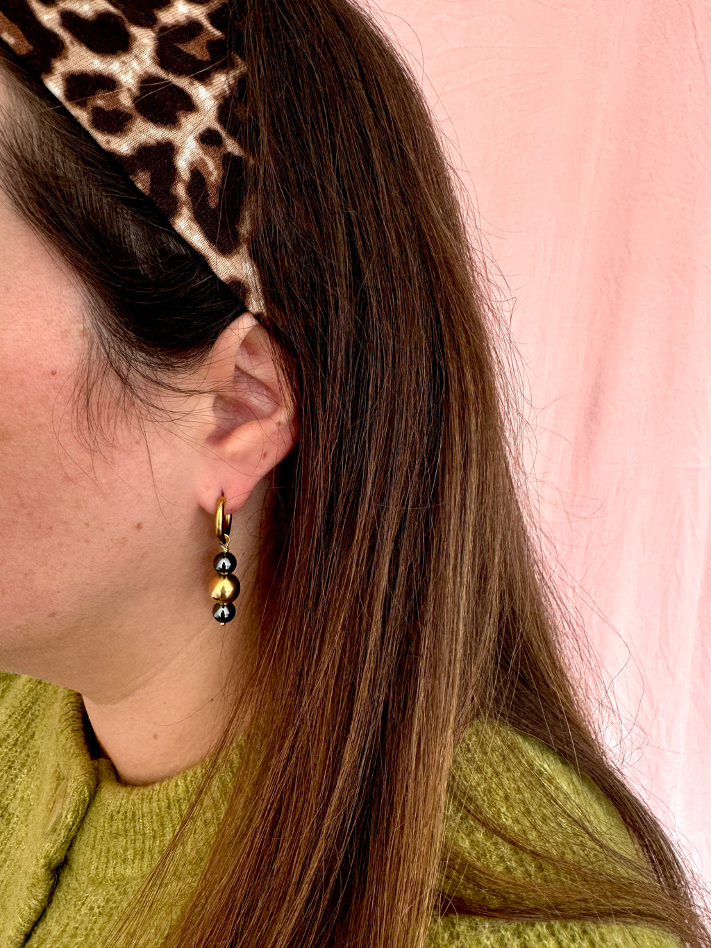 Mono créole dorée & perles mixtes