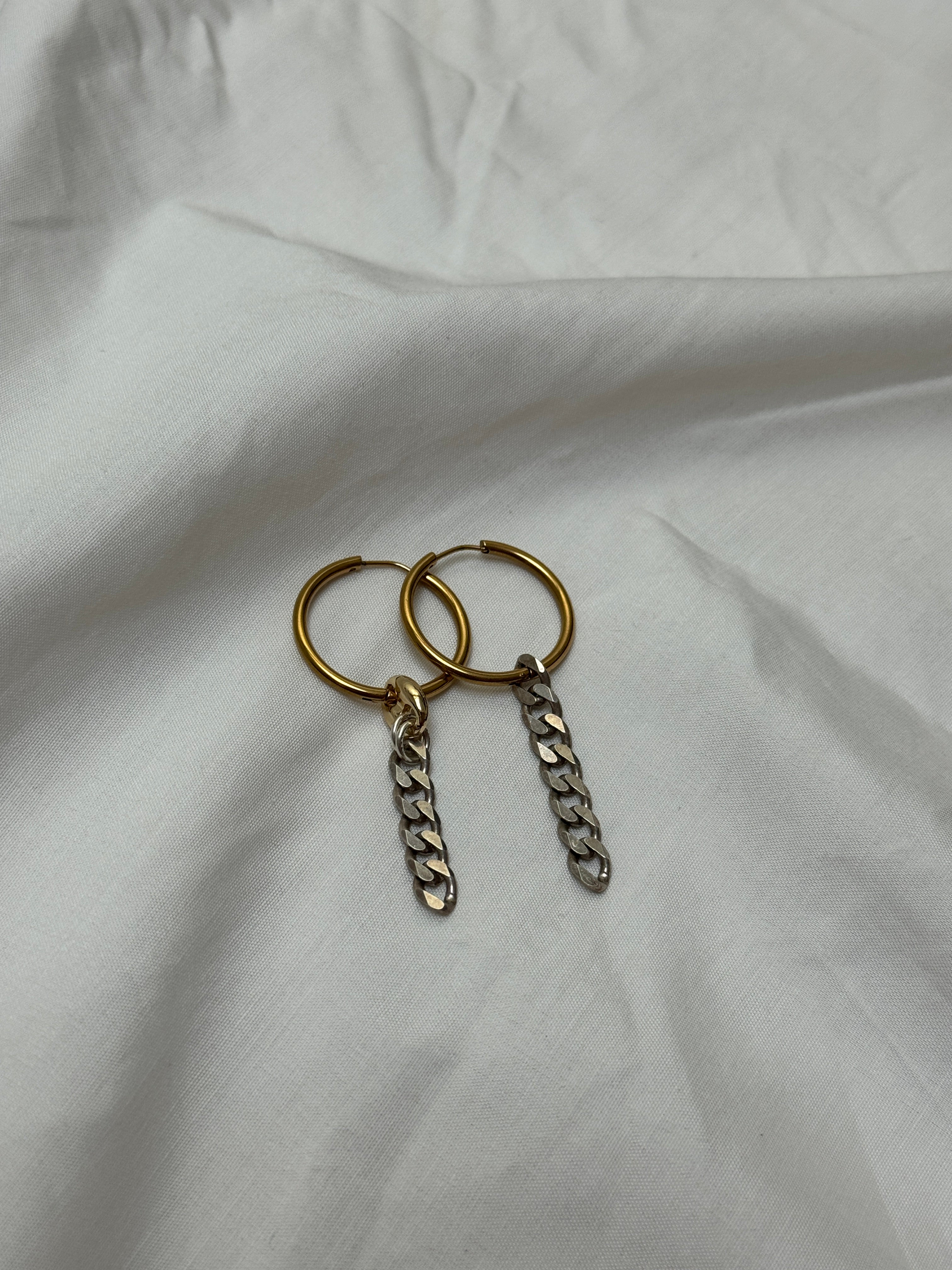 Paire grandes créoles mix & match #4