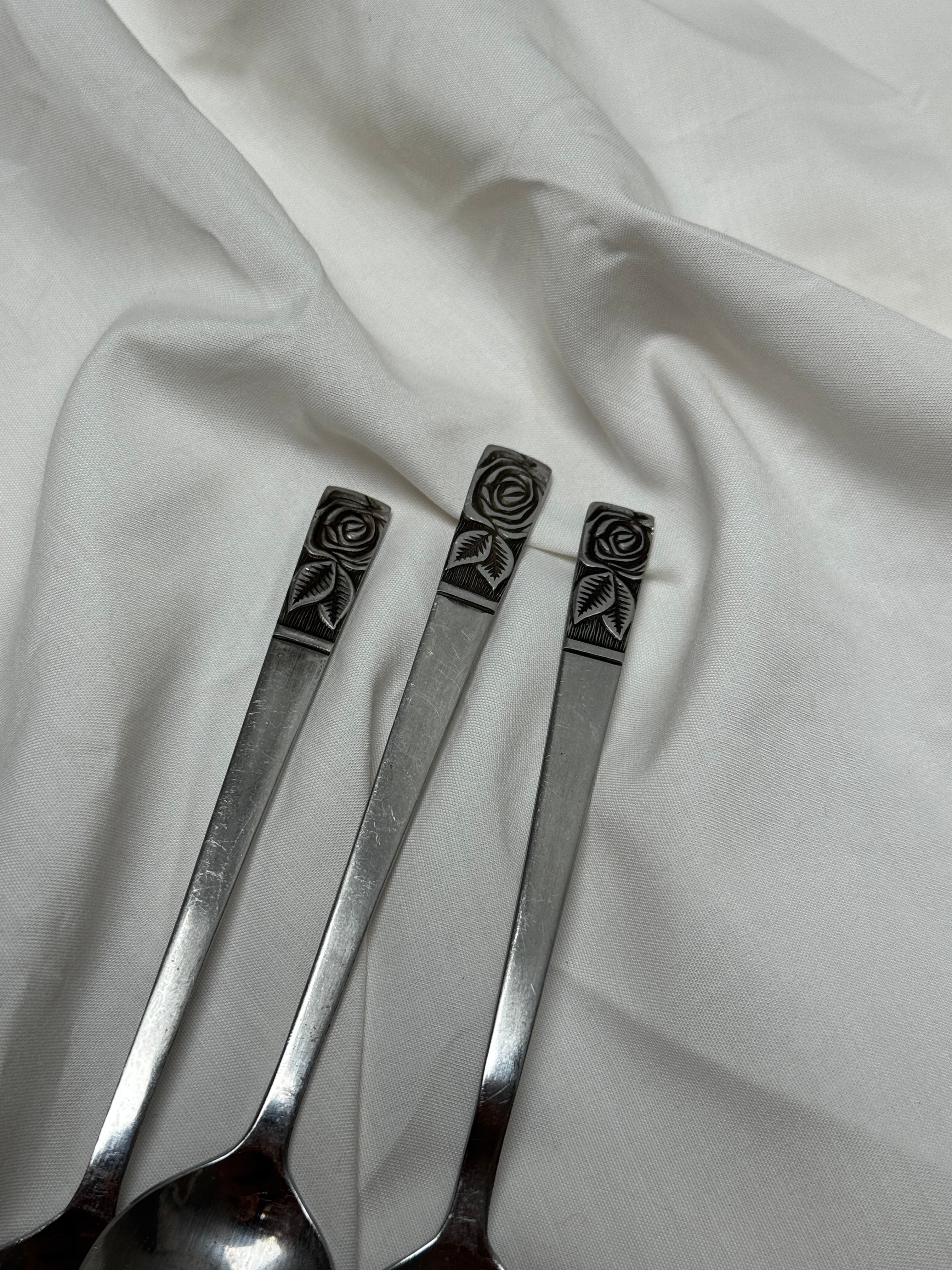 Bague Rose argentée #2