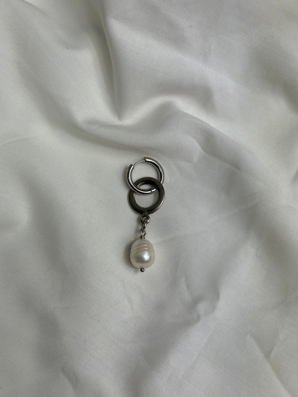 Mono créole argentée//cercle & perle