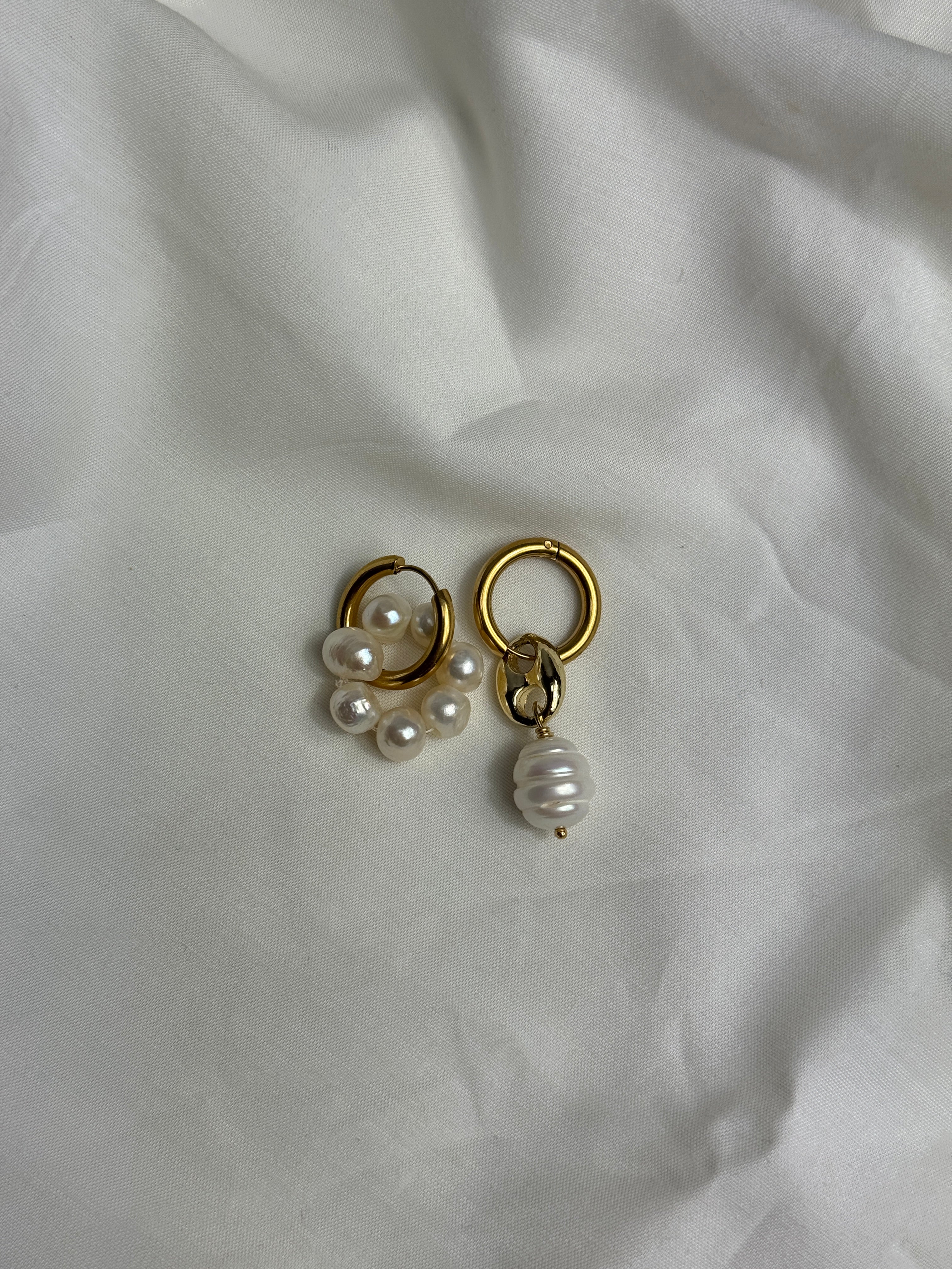 Mono créole dorée & perles d’eau douce