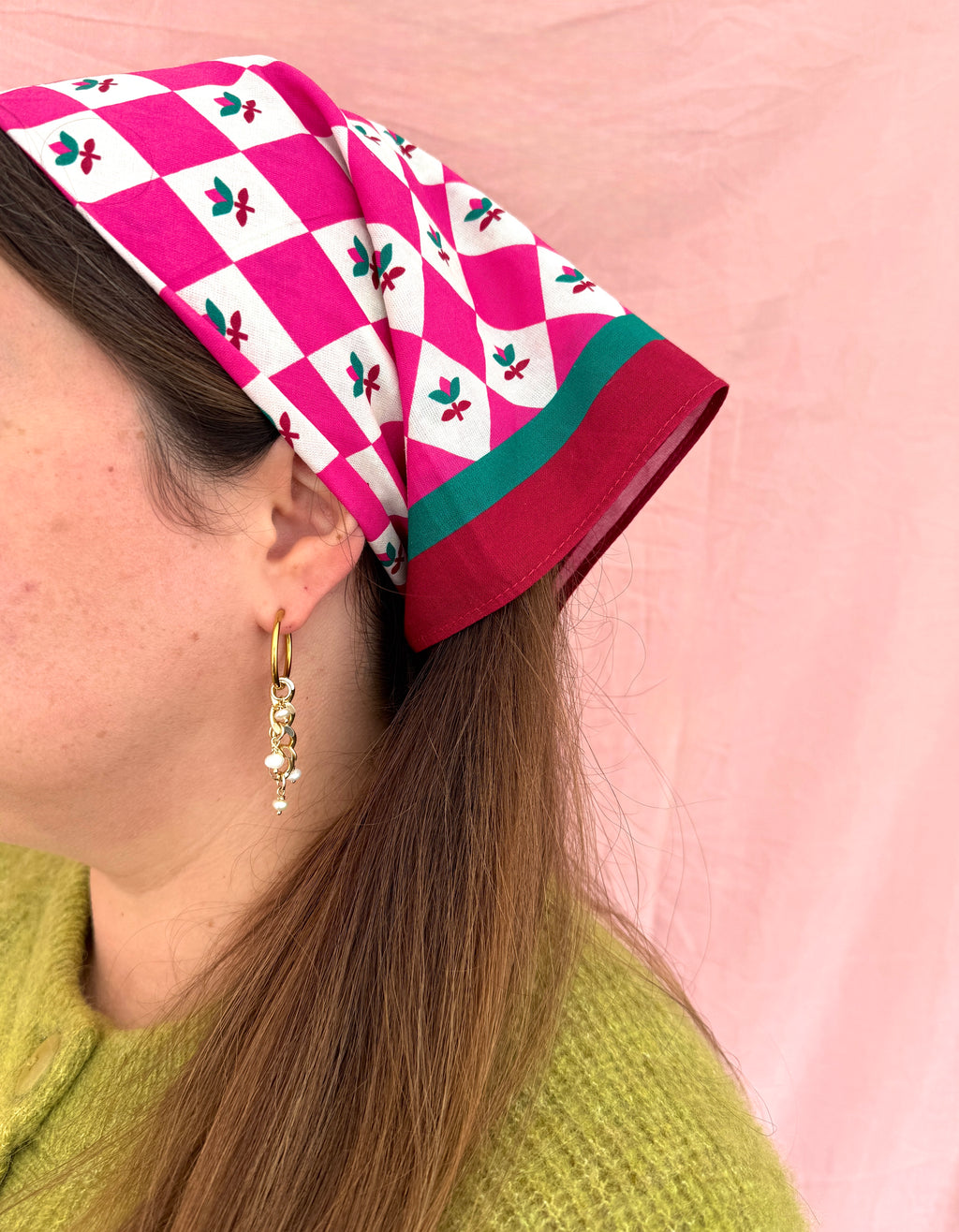 Paire grandes créoles dorées #5