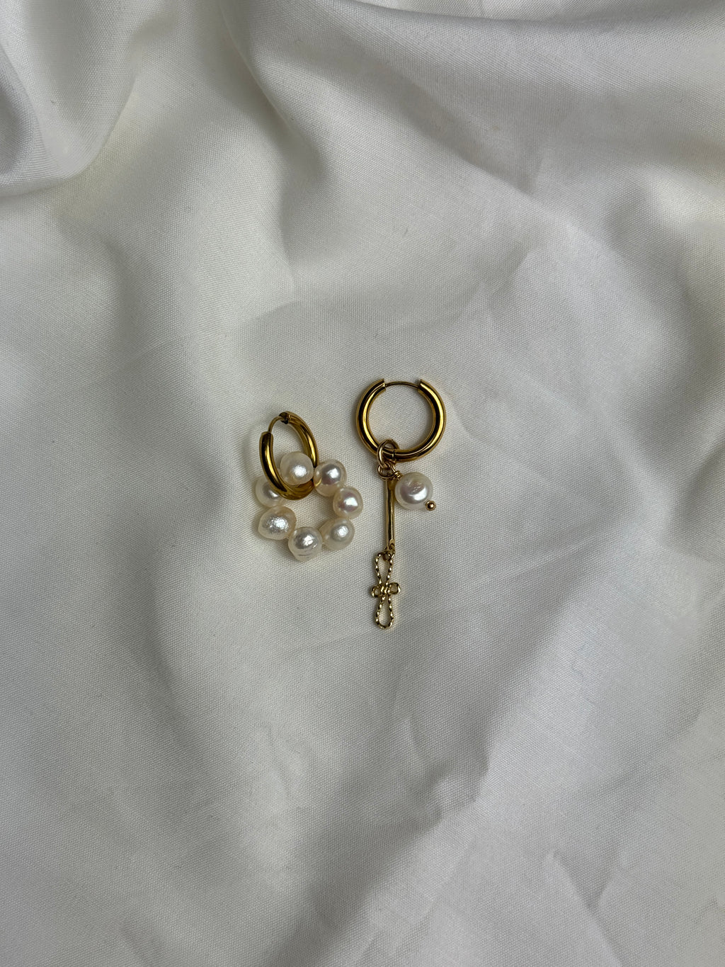 Mono créole dorée & perles d’eau douce