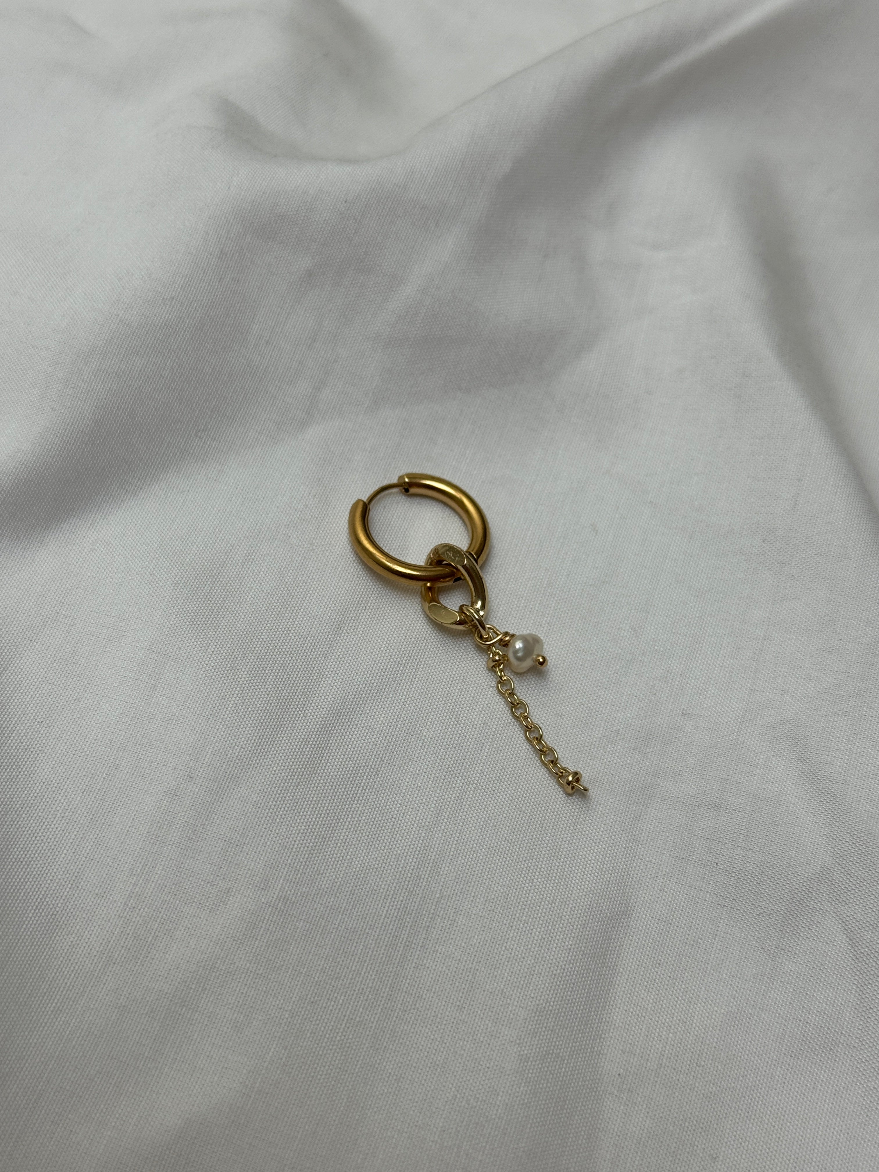 Mono créole dorée//chaîne & perle #5