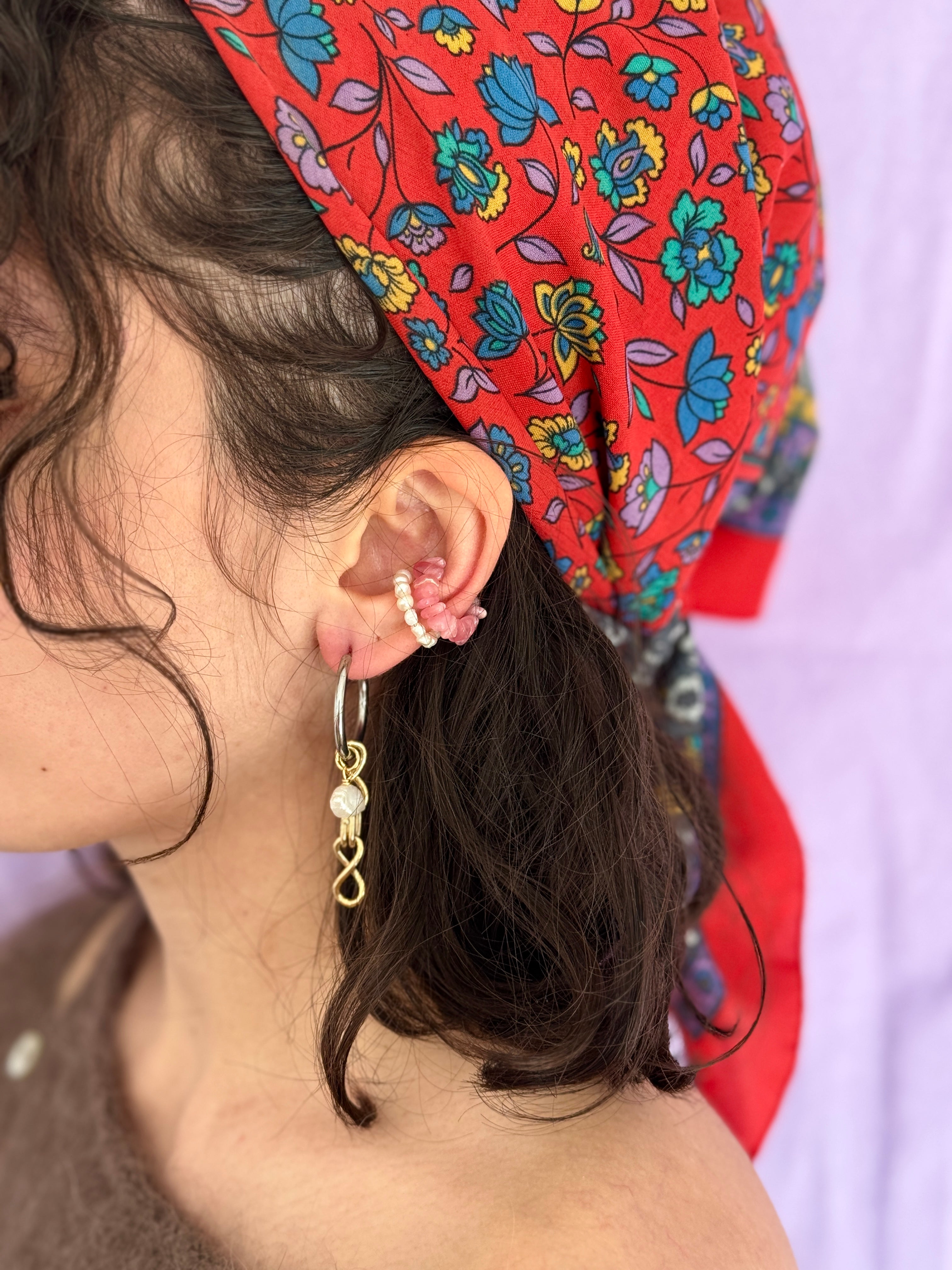 Paire grandes créoles mix & match #2