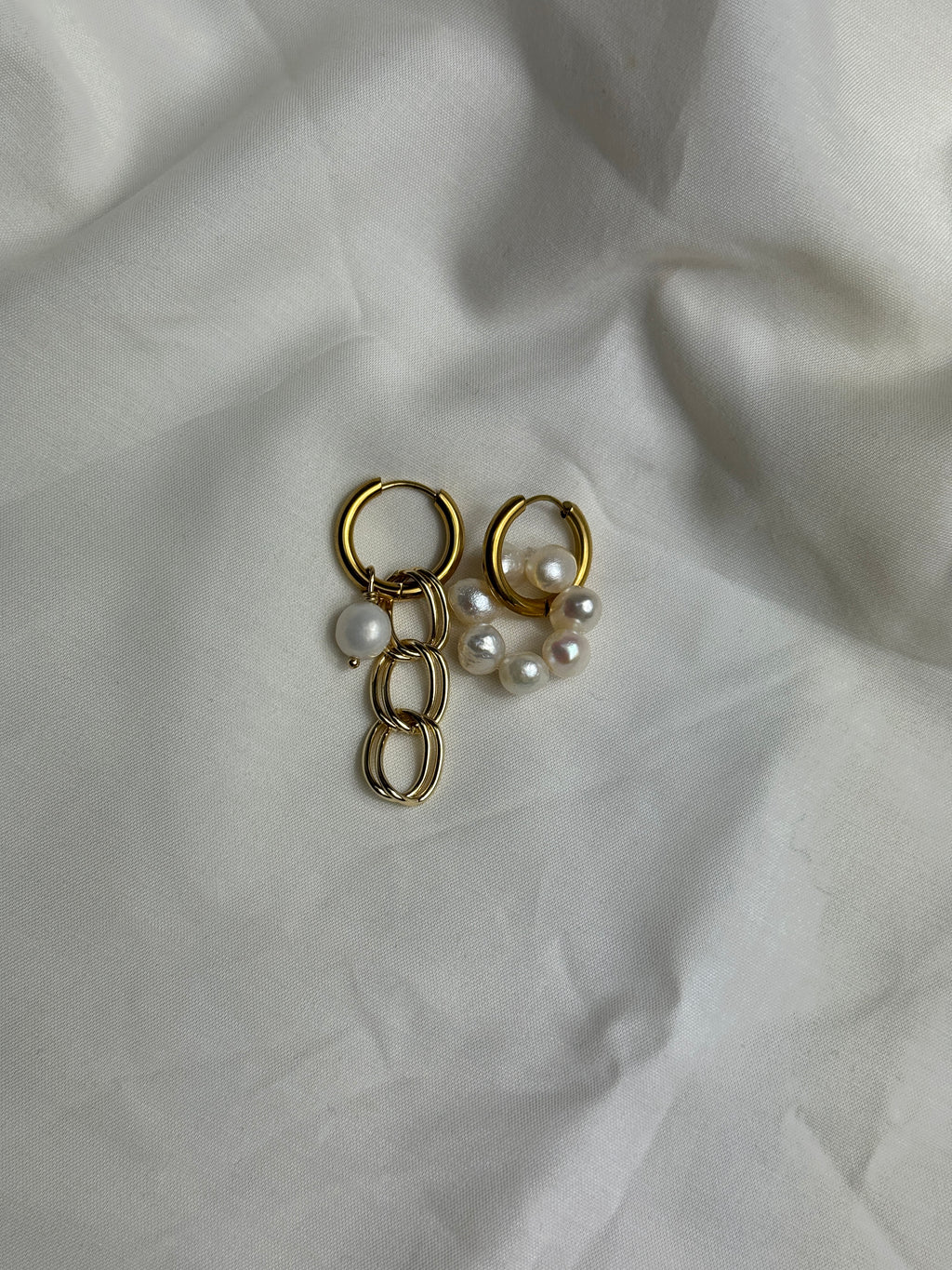 Mono créole dorée & perles d’eau douce