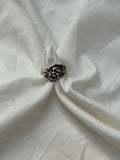 Bague Fleurs argentées
