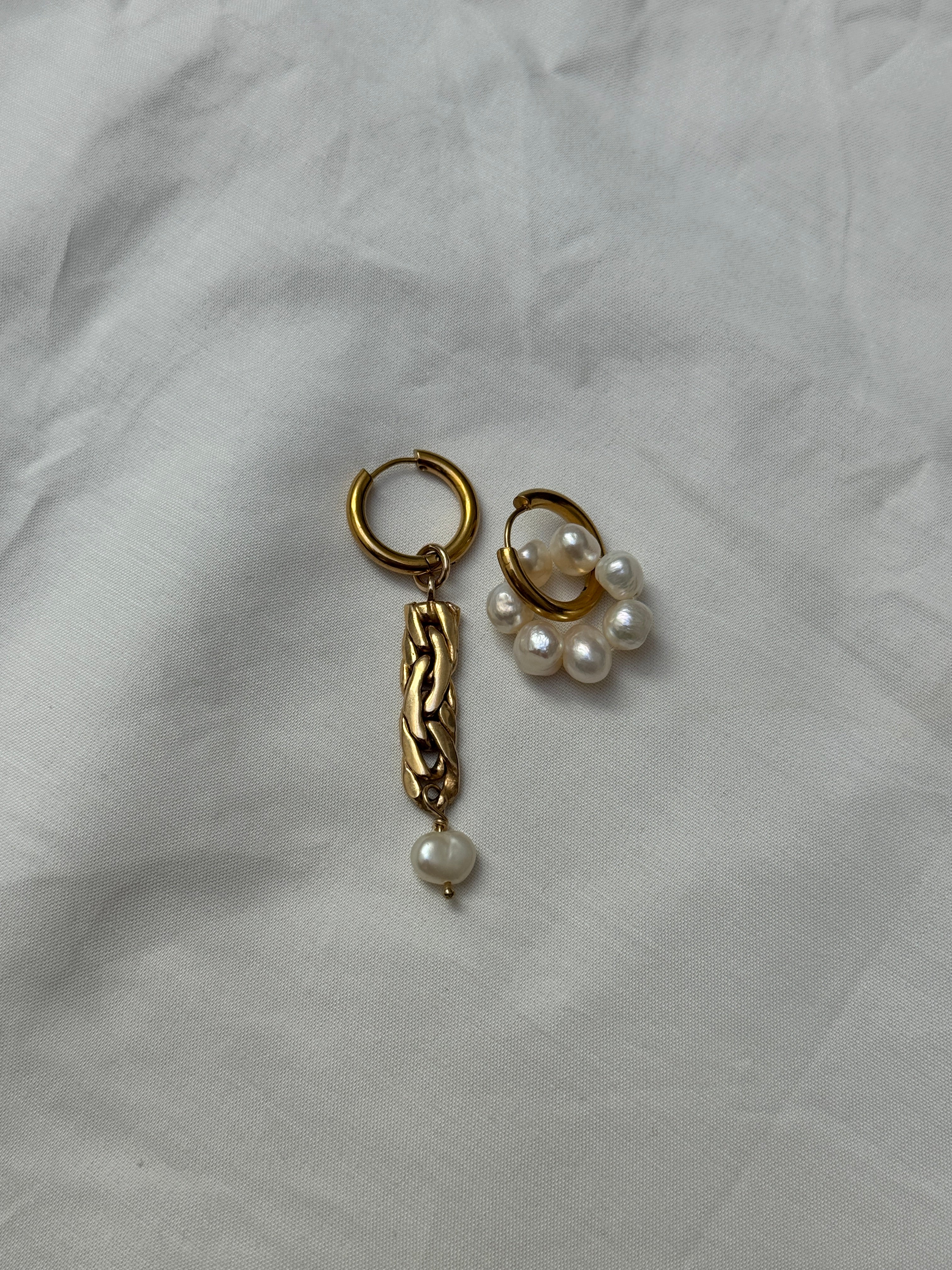 Mono créole dorée//chaîne & perle #7