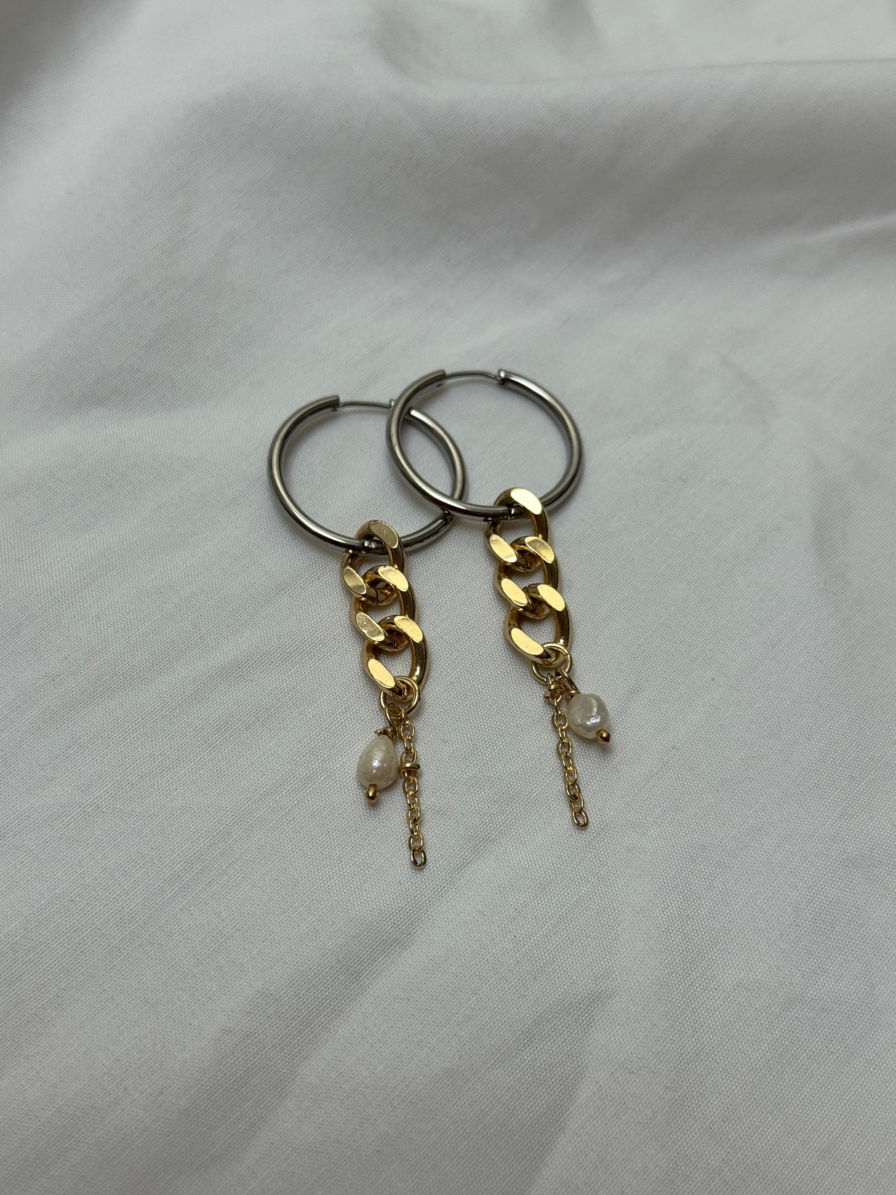 Paire grandes créoles mix & match #5