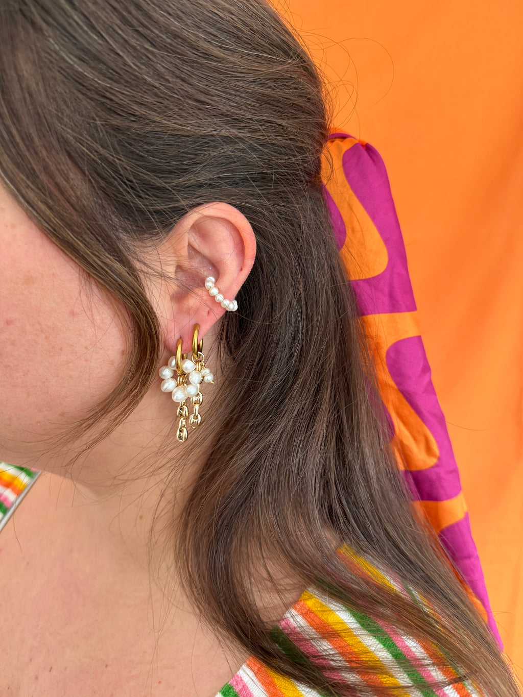 Paire petites créoles dorées #5