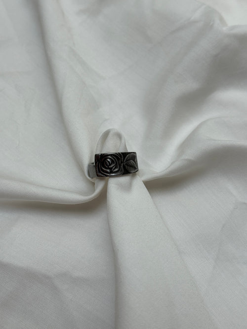 Bague Rose argentée #2