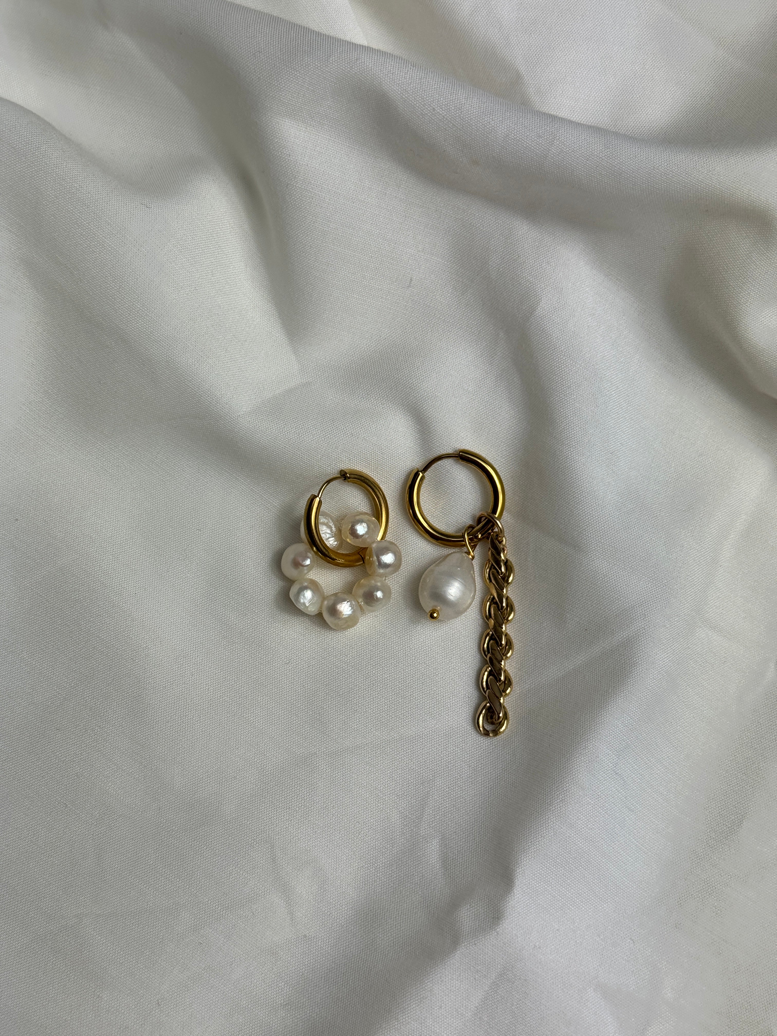 Mono créole dorée & perles d’eau douce