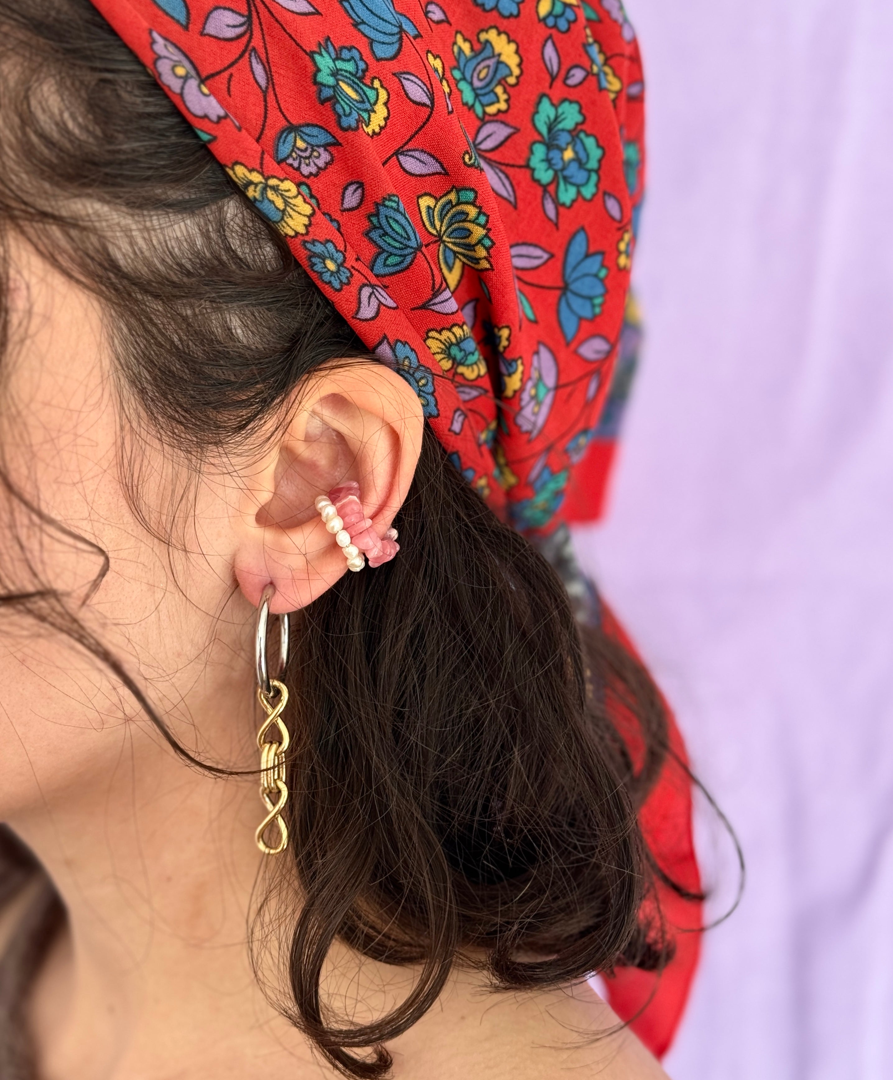 Paire grandes créoles mix & match #2