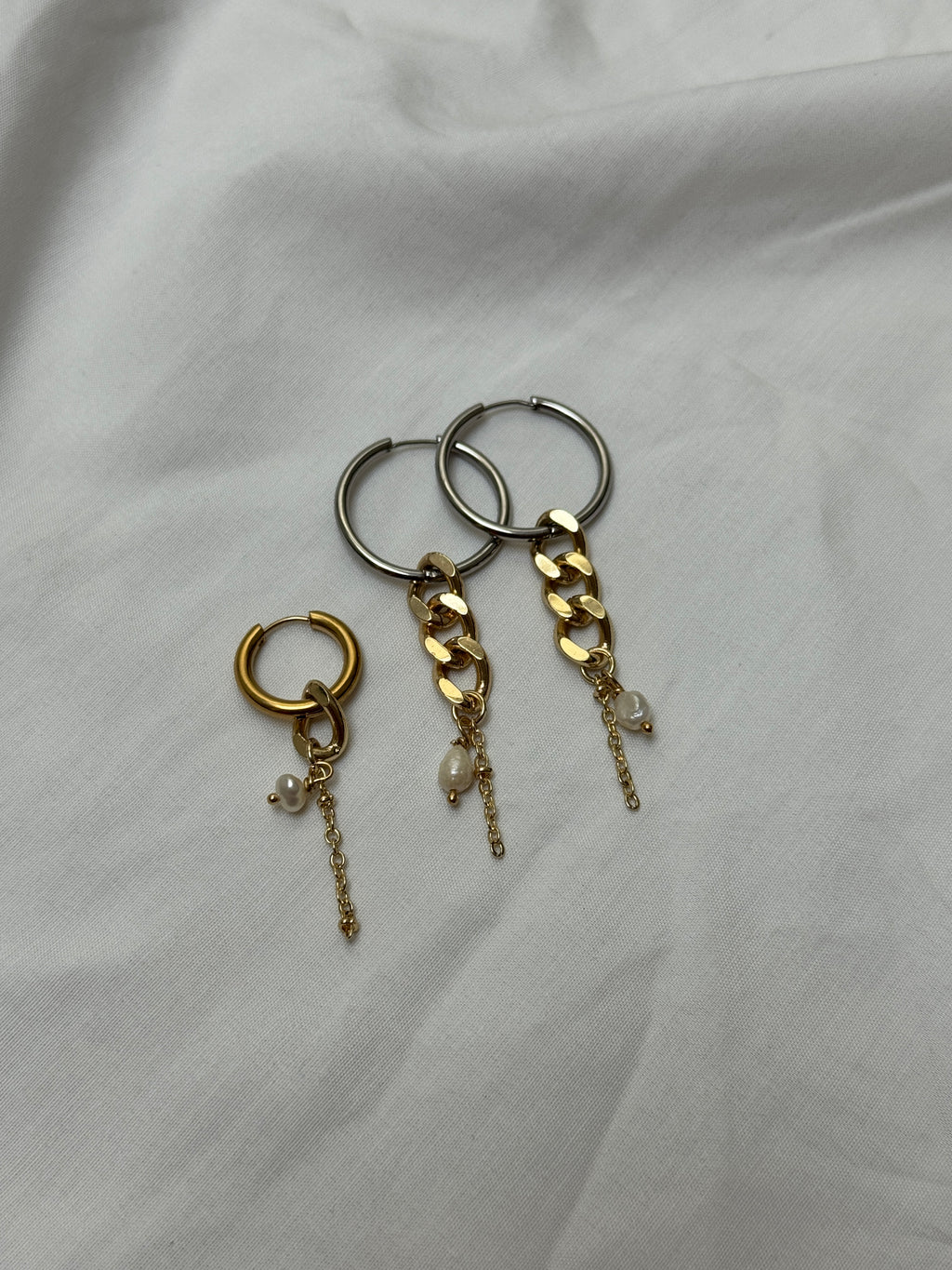 Paire grandes créoles mix & match #5