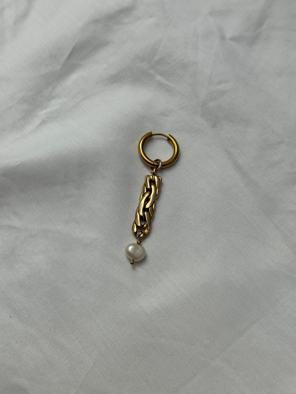 Mono créole dorée//chaîne & perle #7