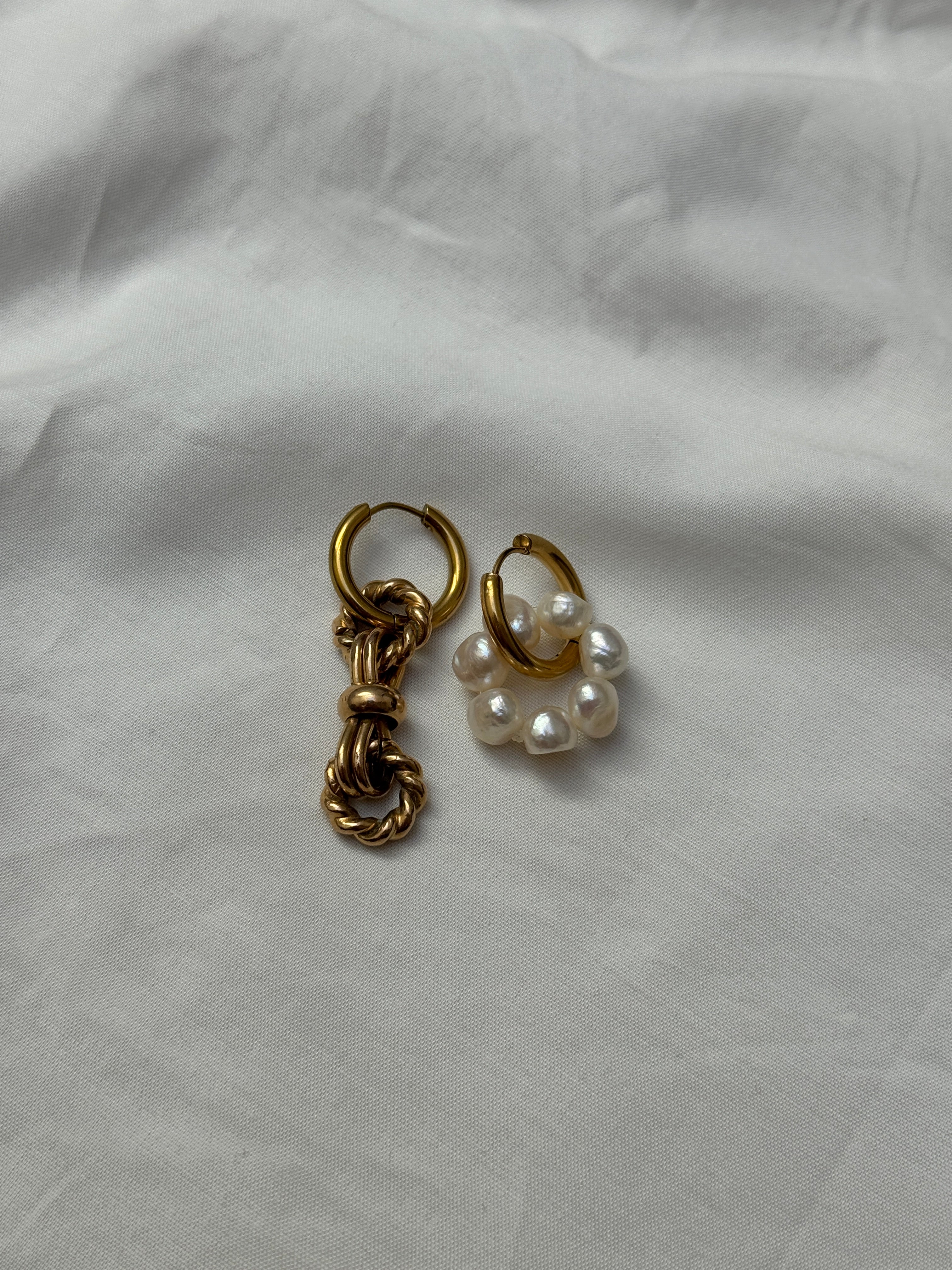 Mono créole dorée//chaîne ronds torsadés