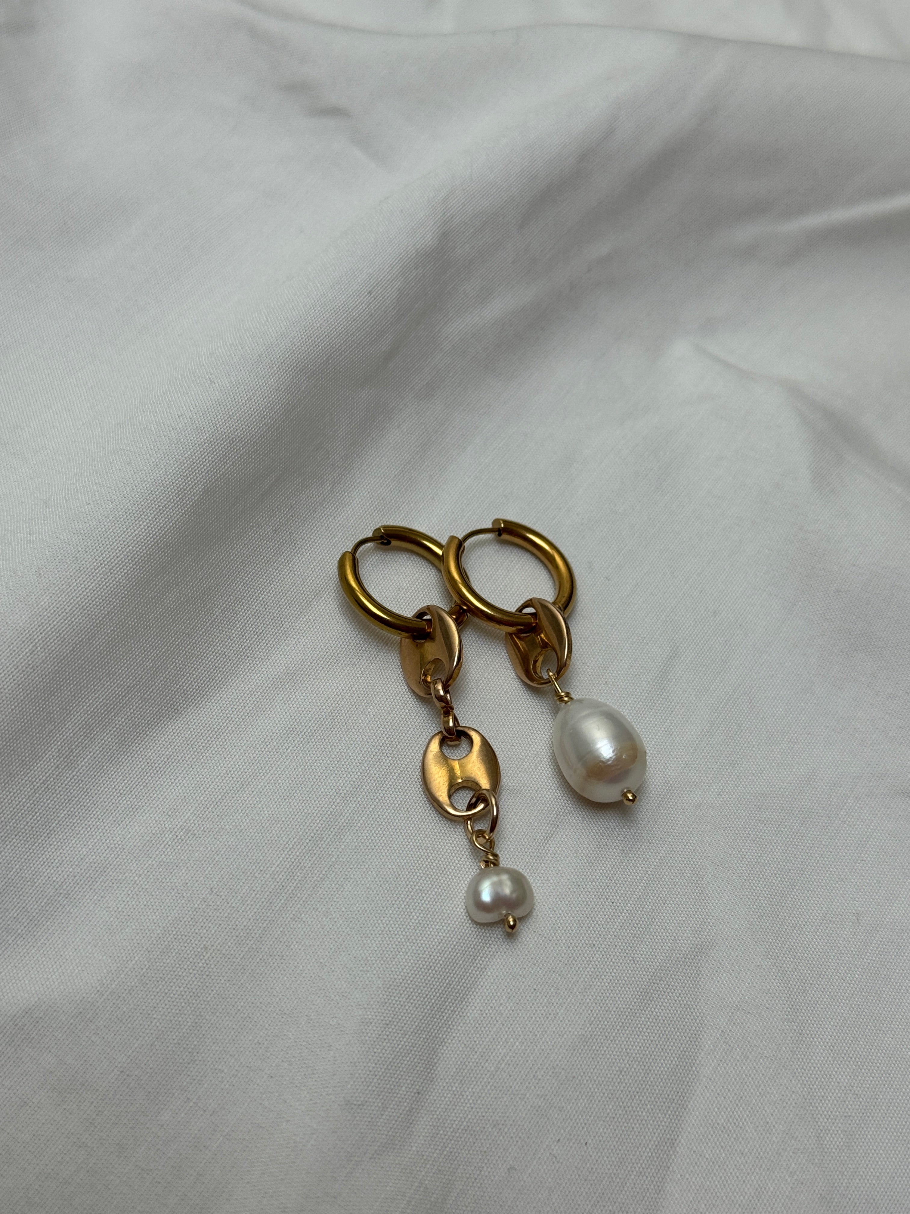 Mono créole dorée//grain de café & perle #2