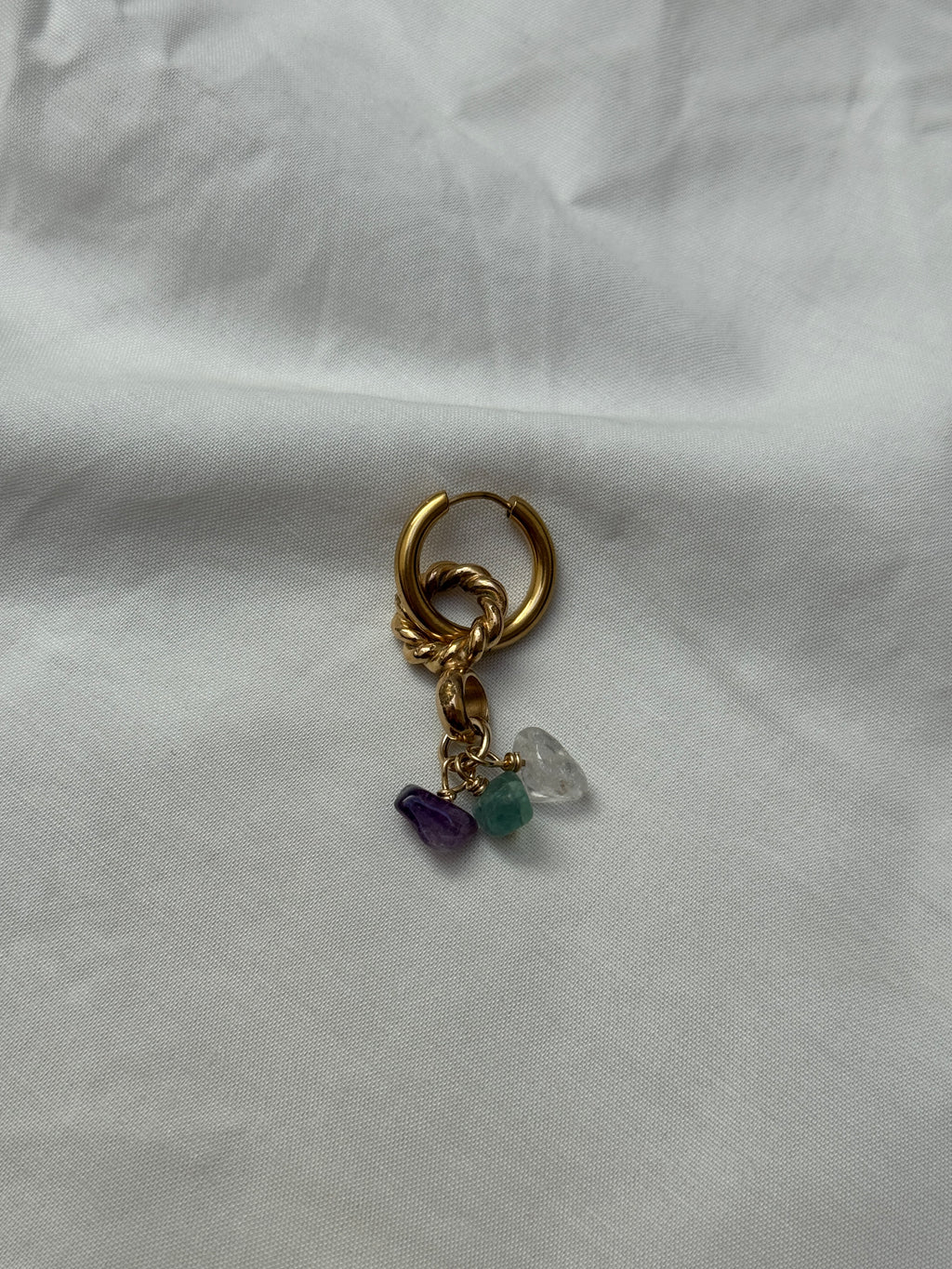 Mono créole dorée//chaîne & perles diverses