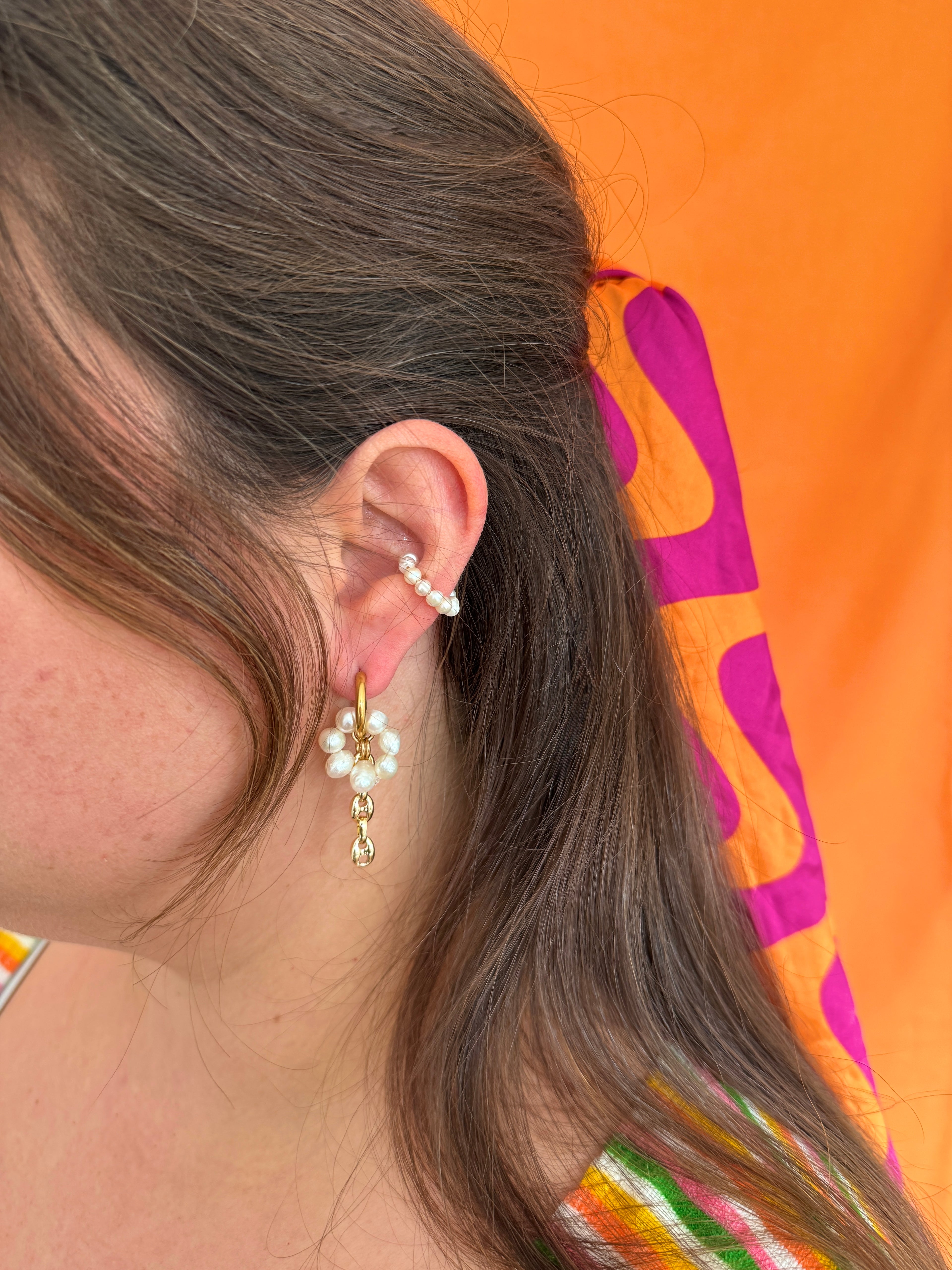 Paire petites créoles dorées #5