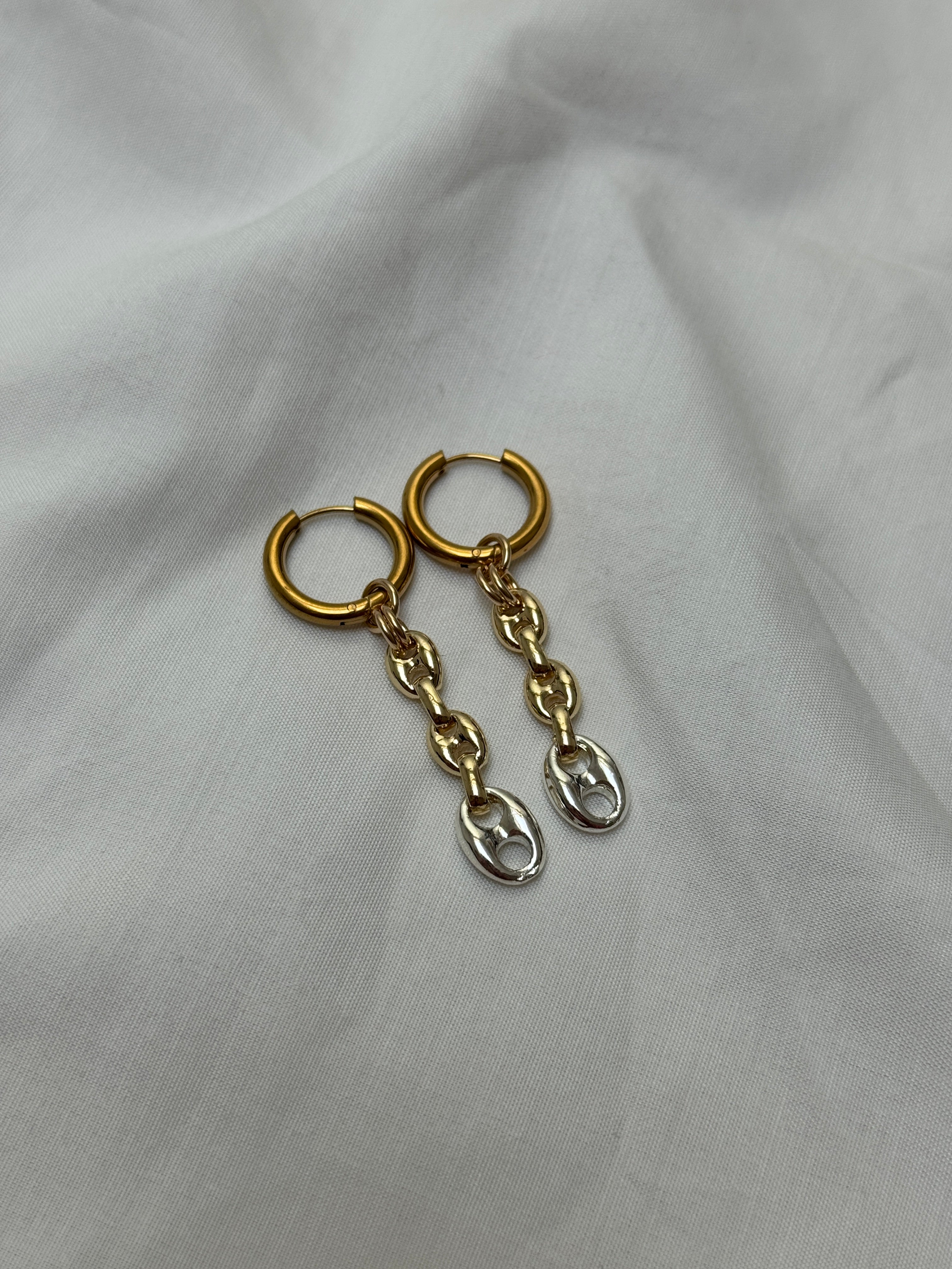 Paire petites créoles mix & match #5