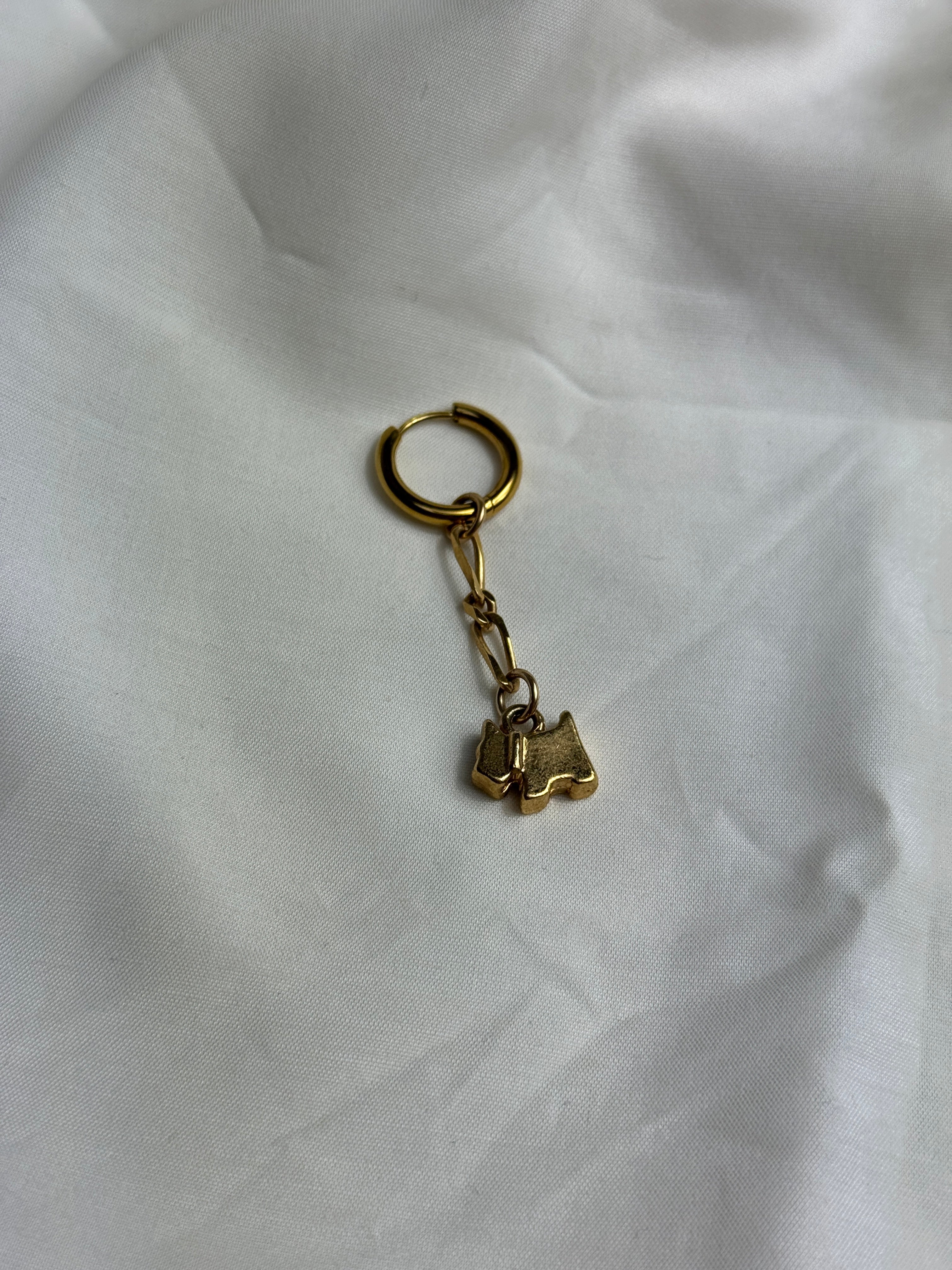 Mono créole dorée & petit chien