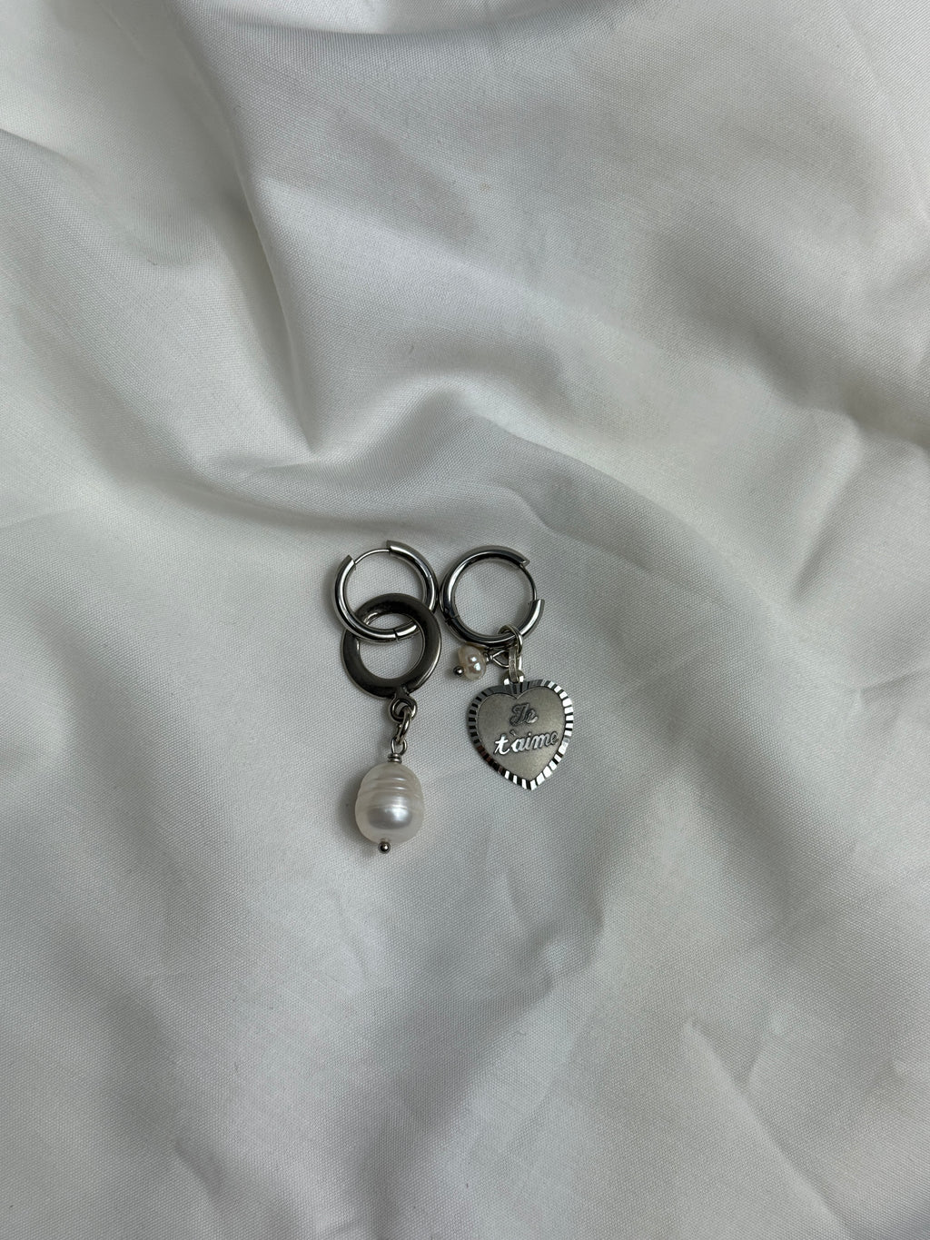 Mono créole argentée//cercle & perle