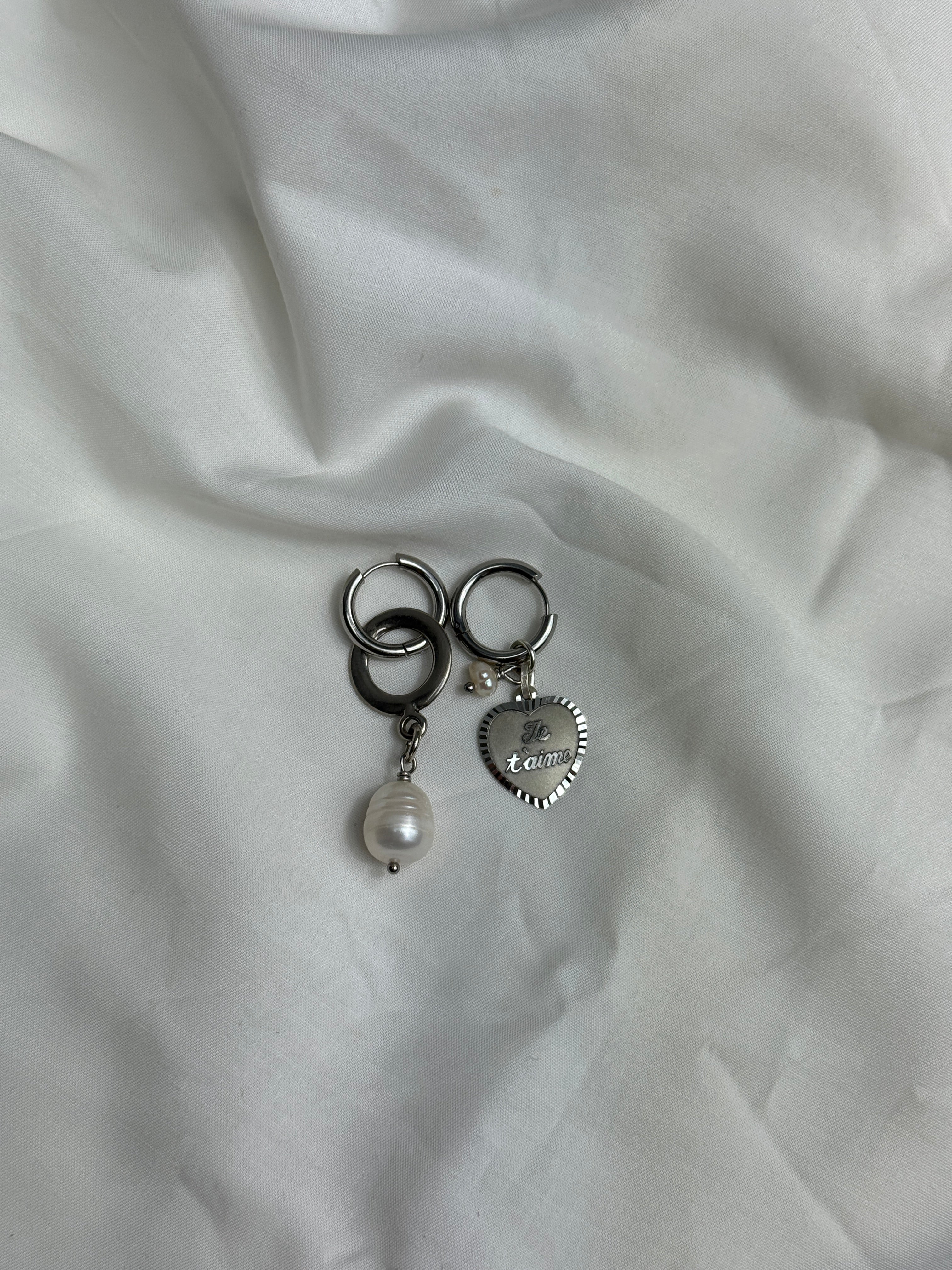 Mono créole argentée//cercle & perle