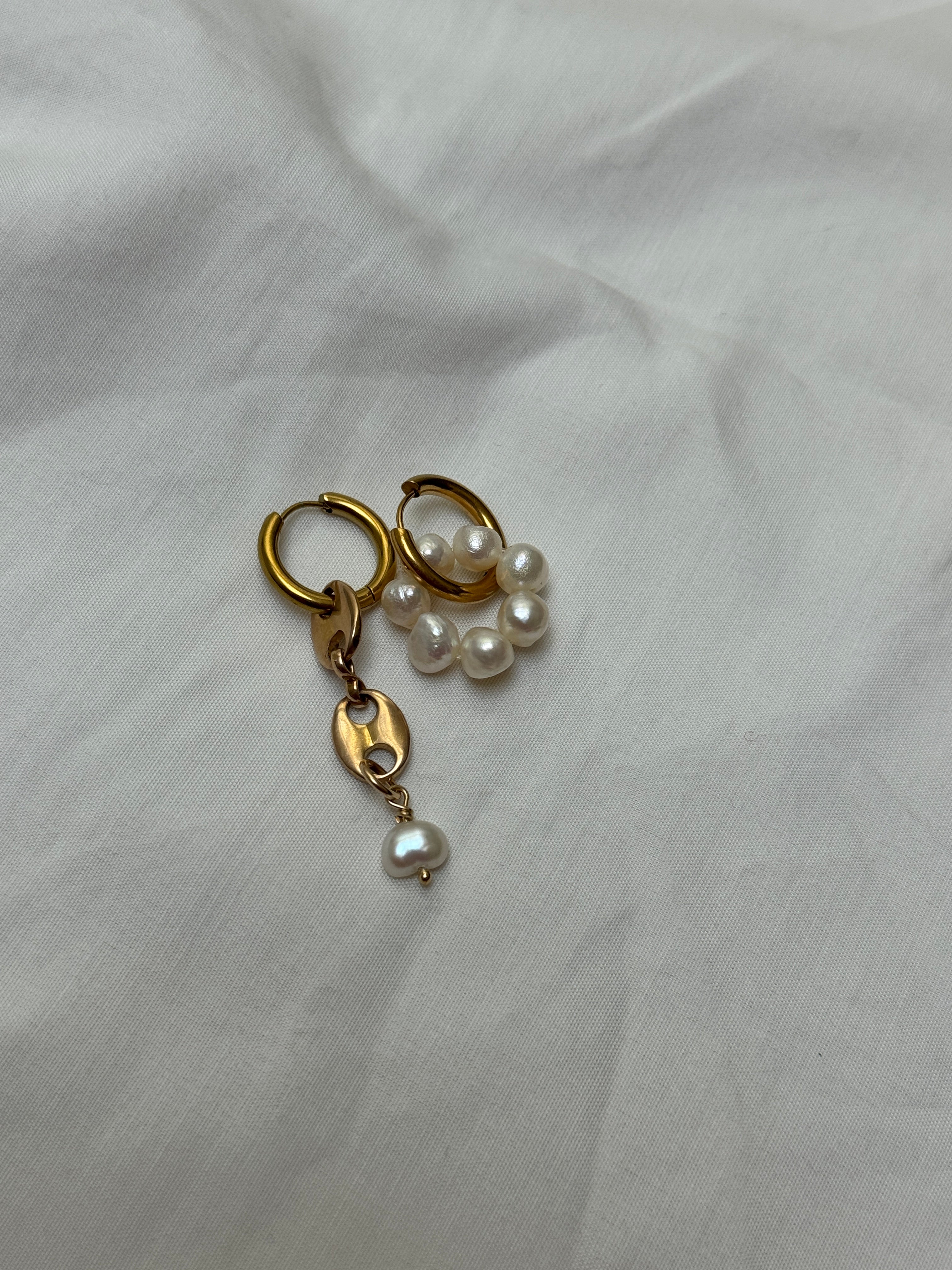 Mono créole dorée//grain de café & perle #3