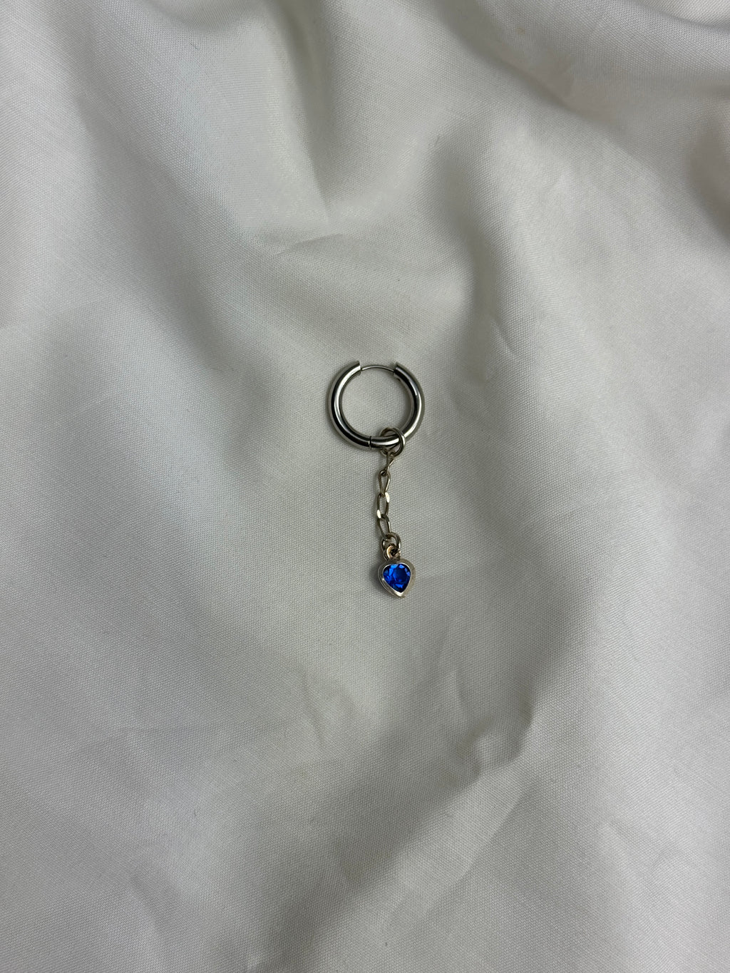 Mono créole argentée//cœur bleu #2