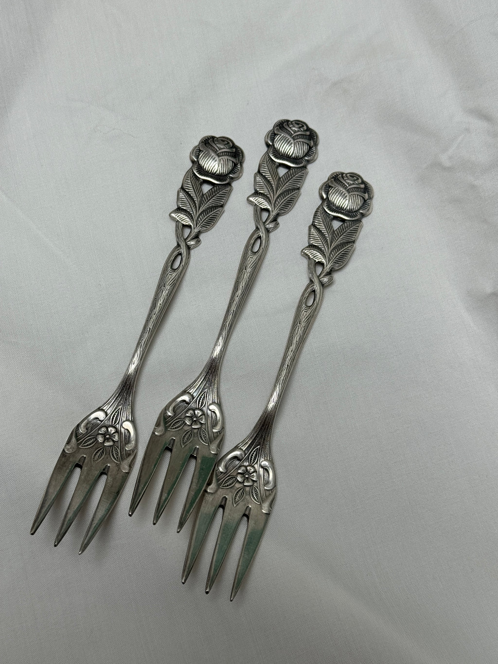 Bague Rose argentée #4