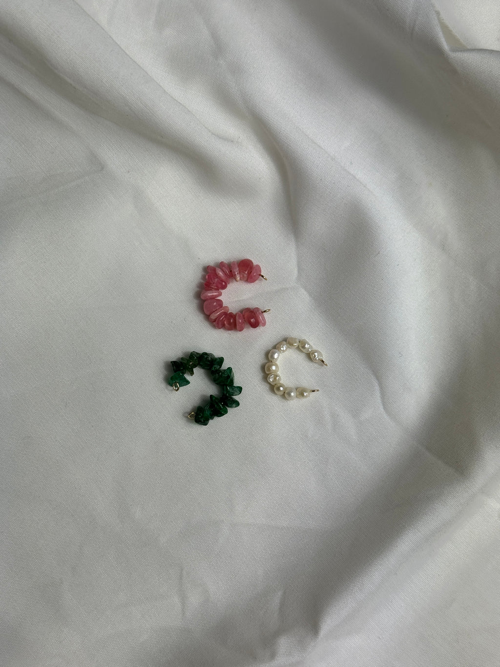 Earcuff en Jaspe vert