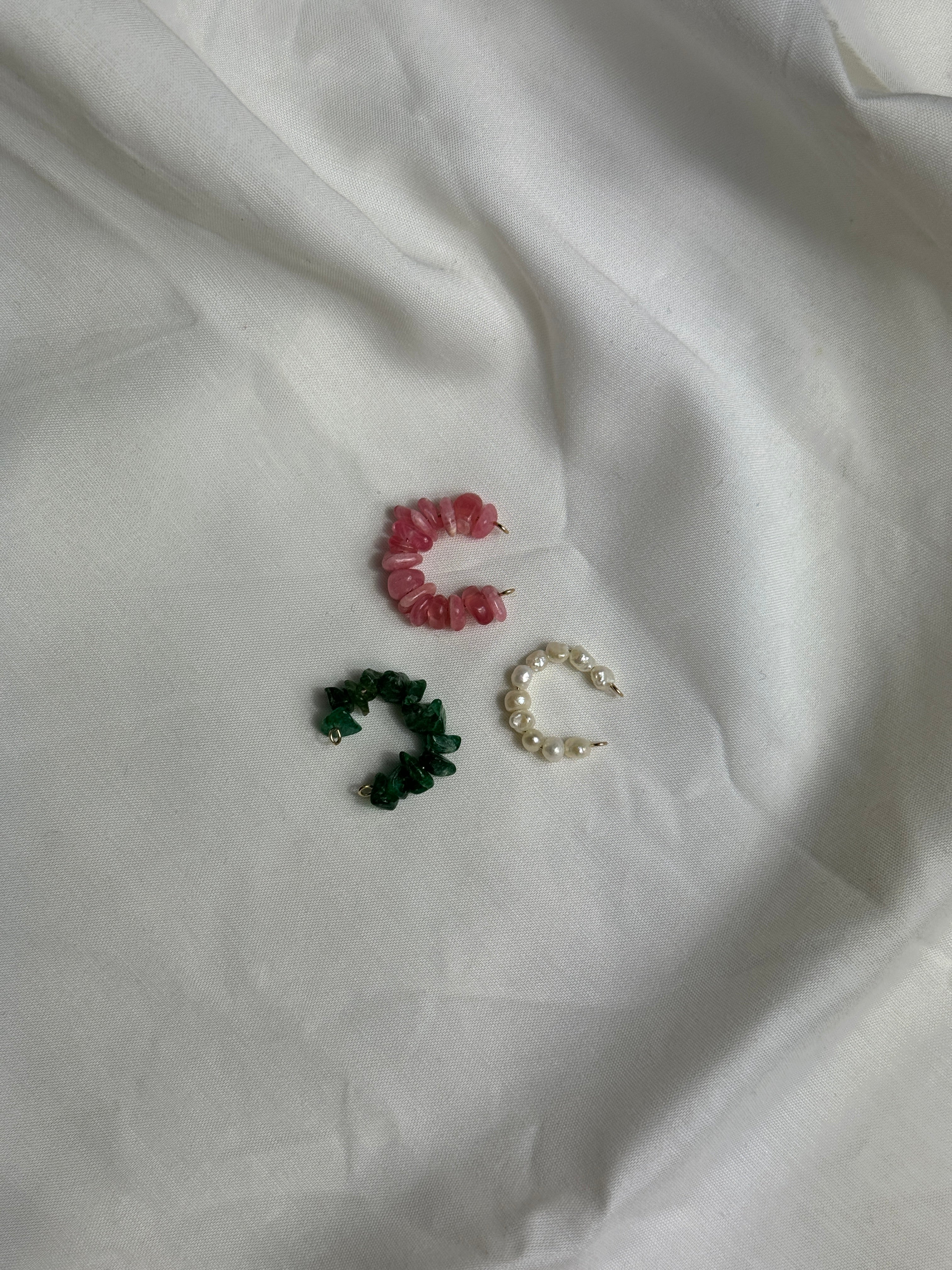 Earcuff en Quartz rose