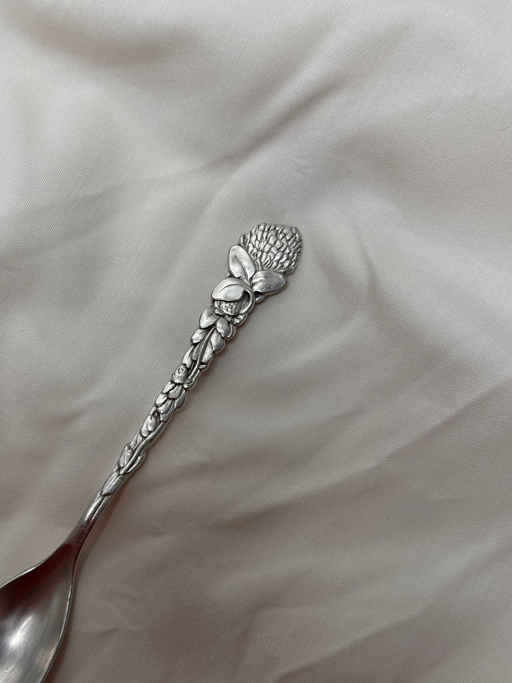 Bague chrysanthème argentée