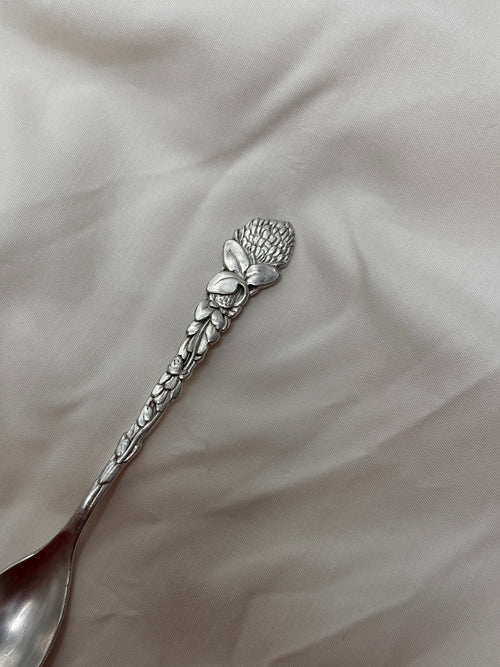 Bague chrysanthème argentée