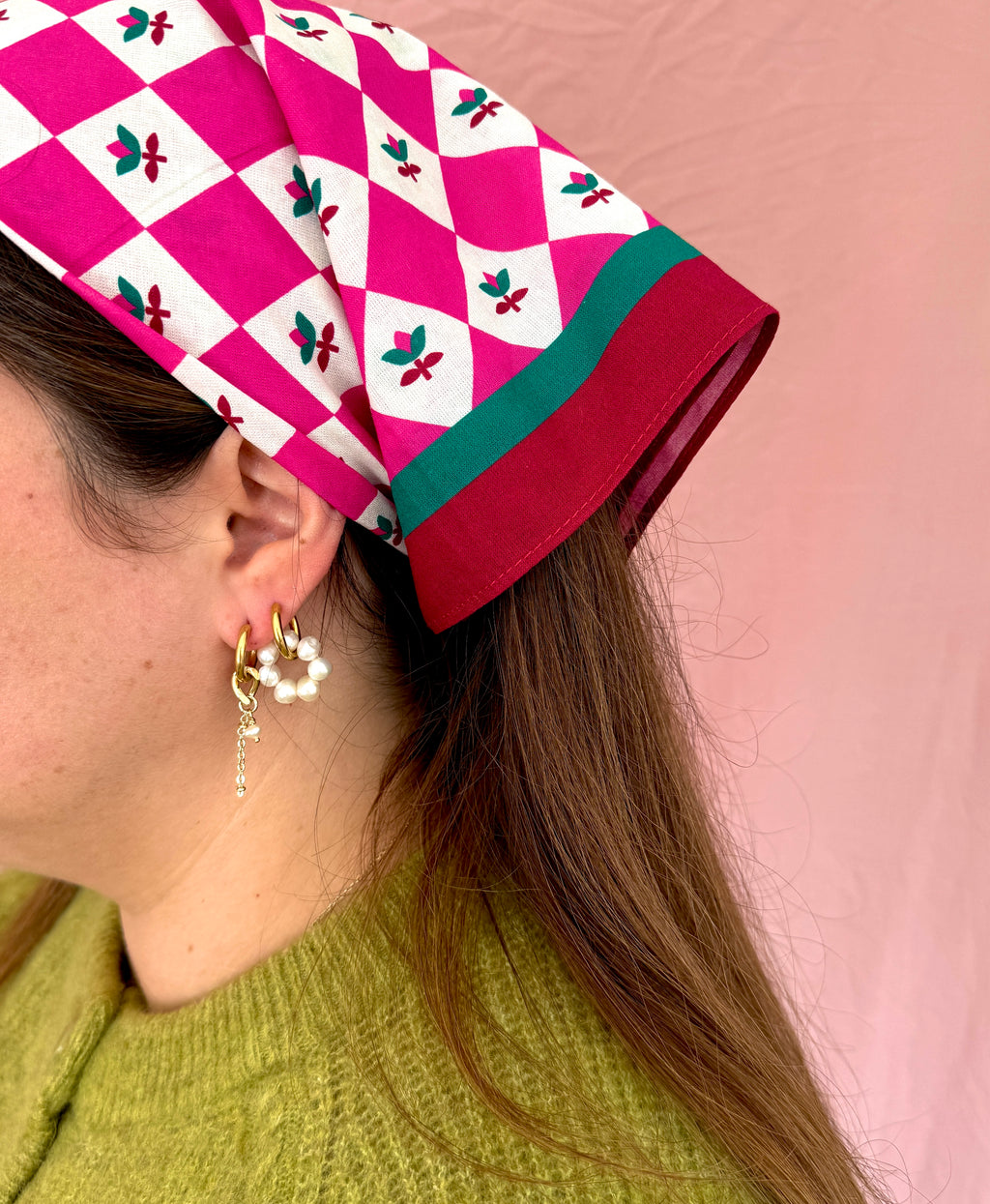 Mono créole dorée//chaîne & perle #5