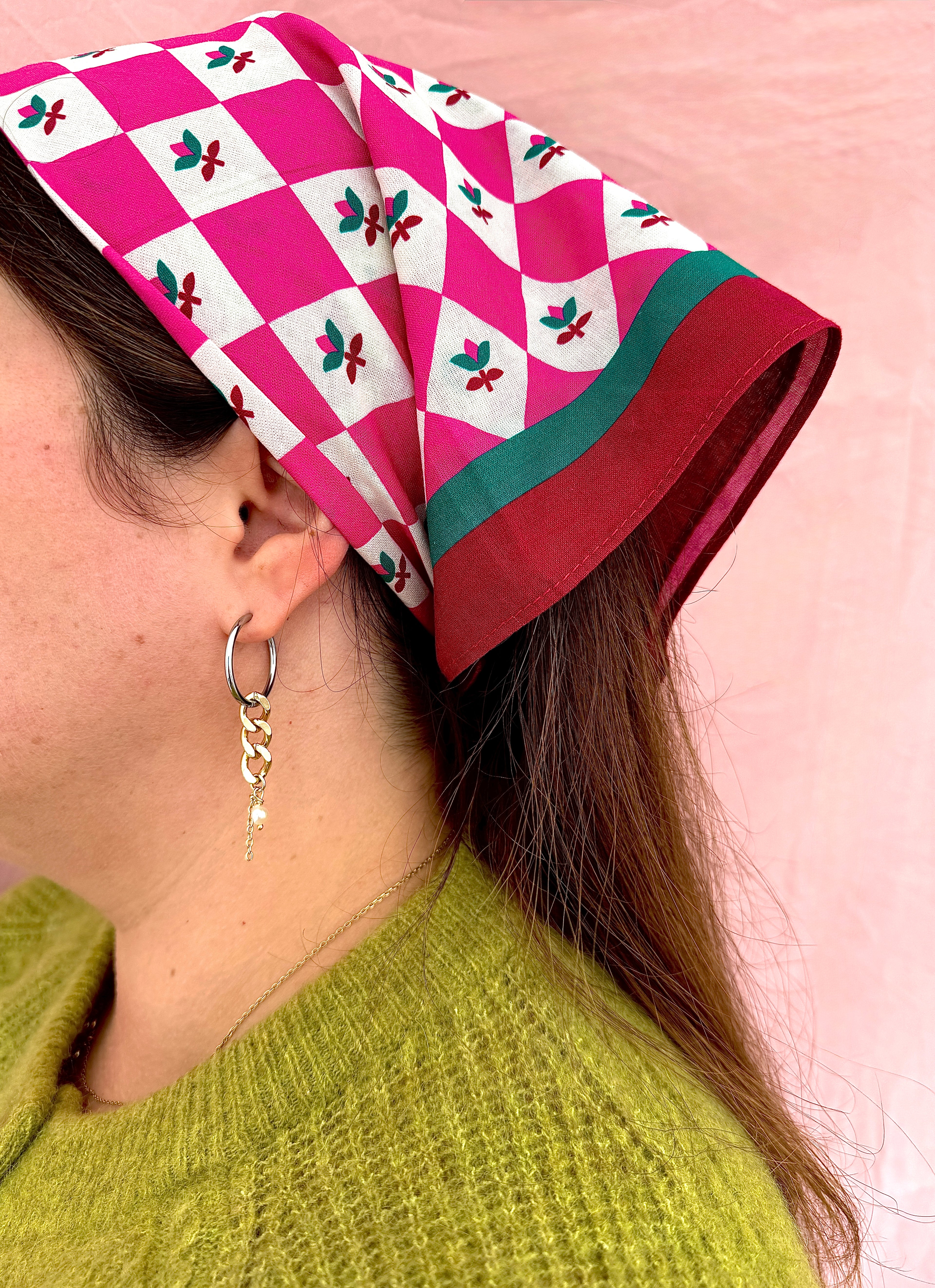 Paire grandes créoles mix & match #5