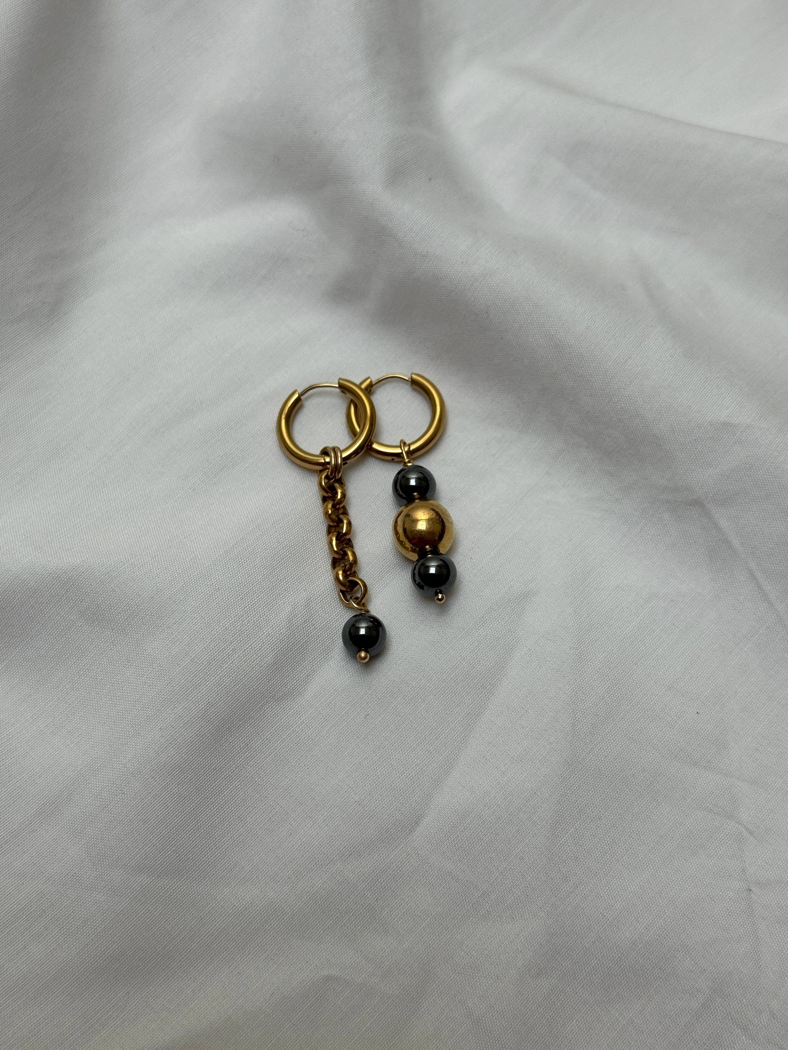 Mono créole dorée & perles mixtes