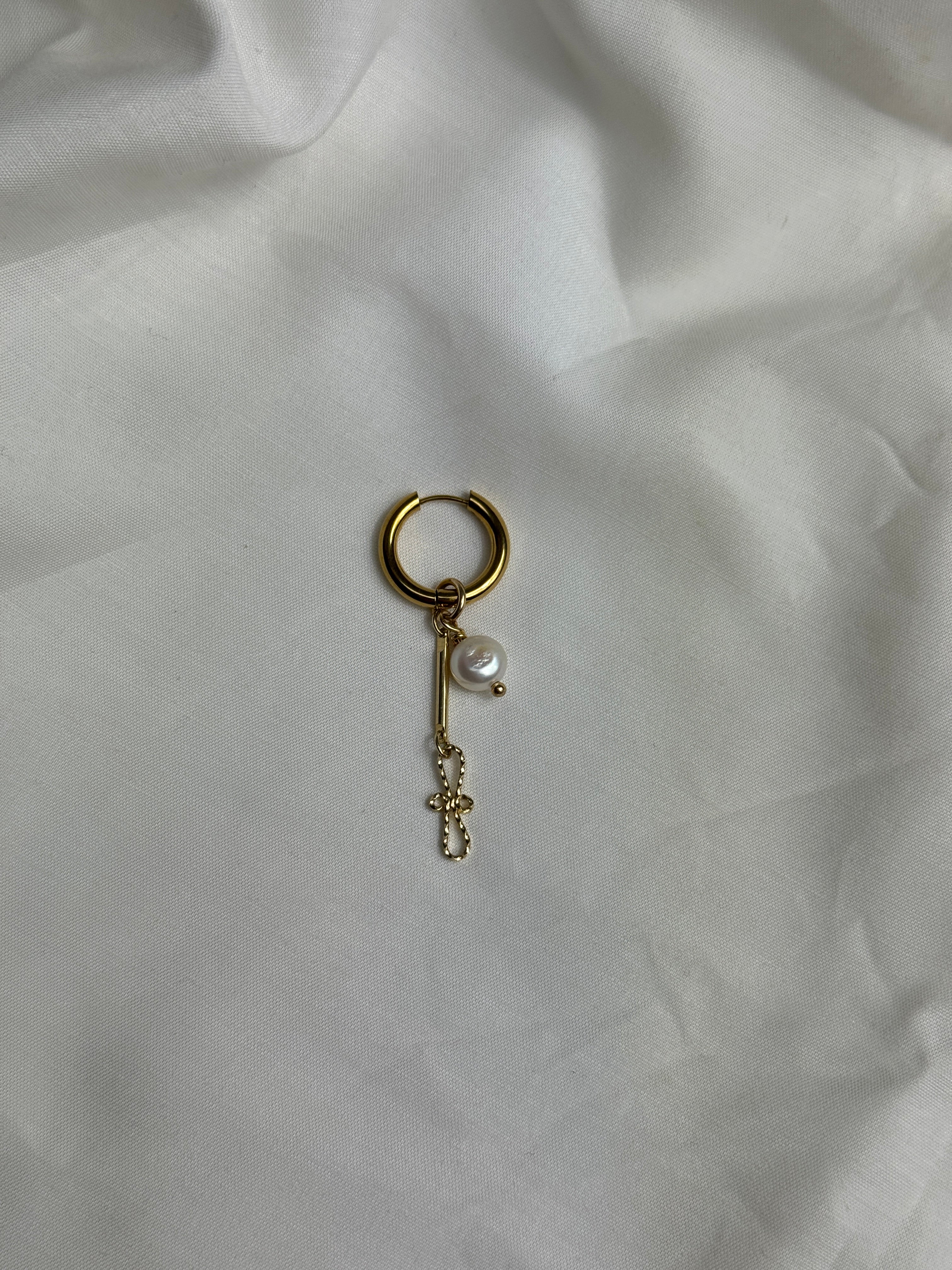 Mono créole dorée//chaîne & perle #4