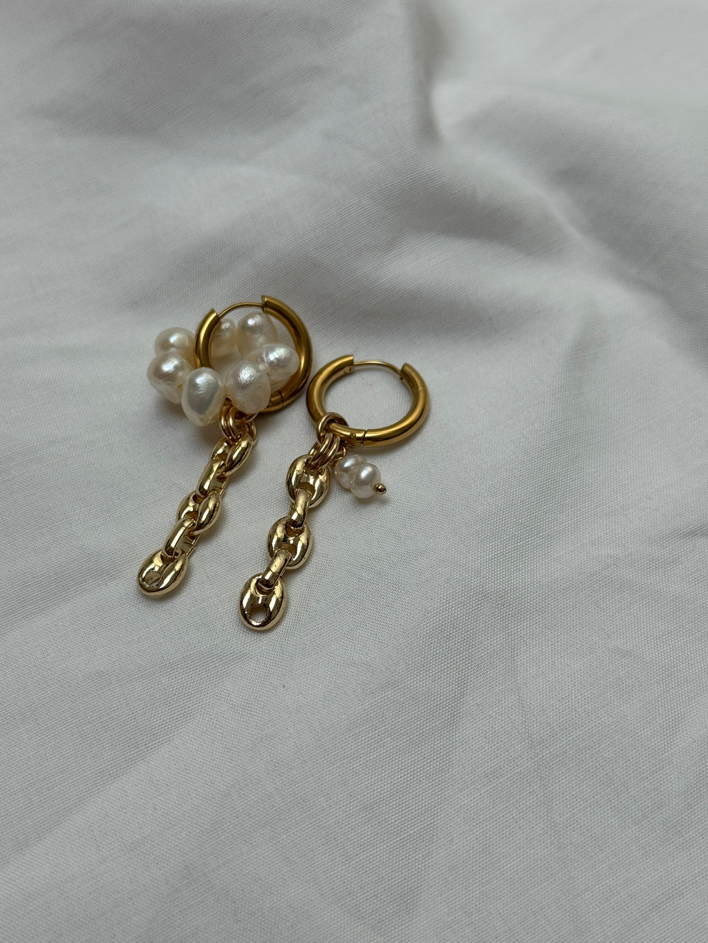 Paire petites créoles dorées #5