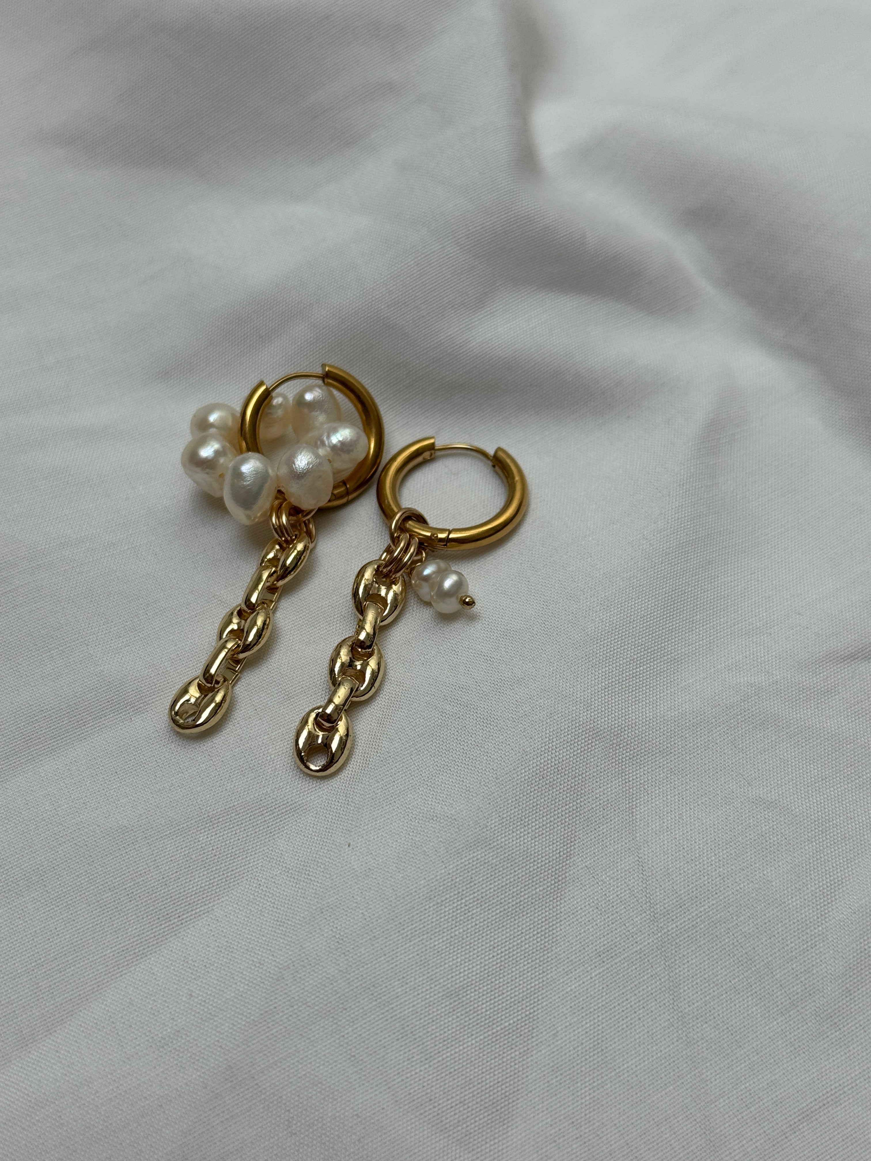 Paire petites créoles dorées #5