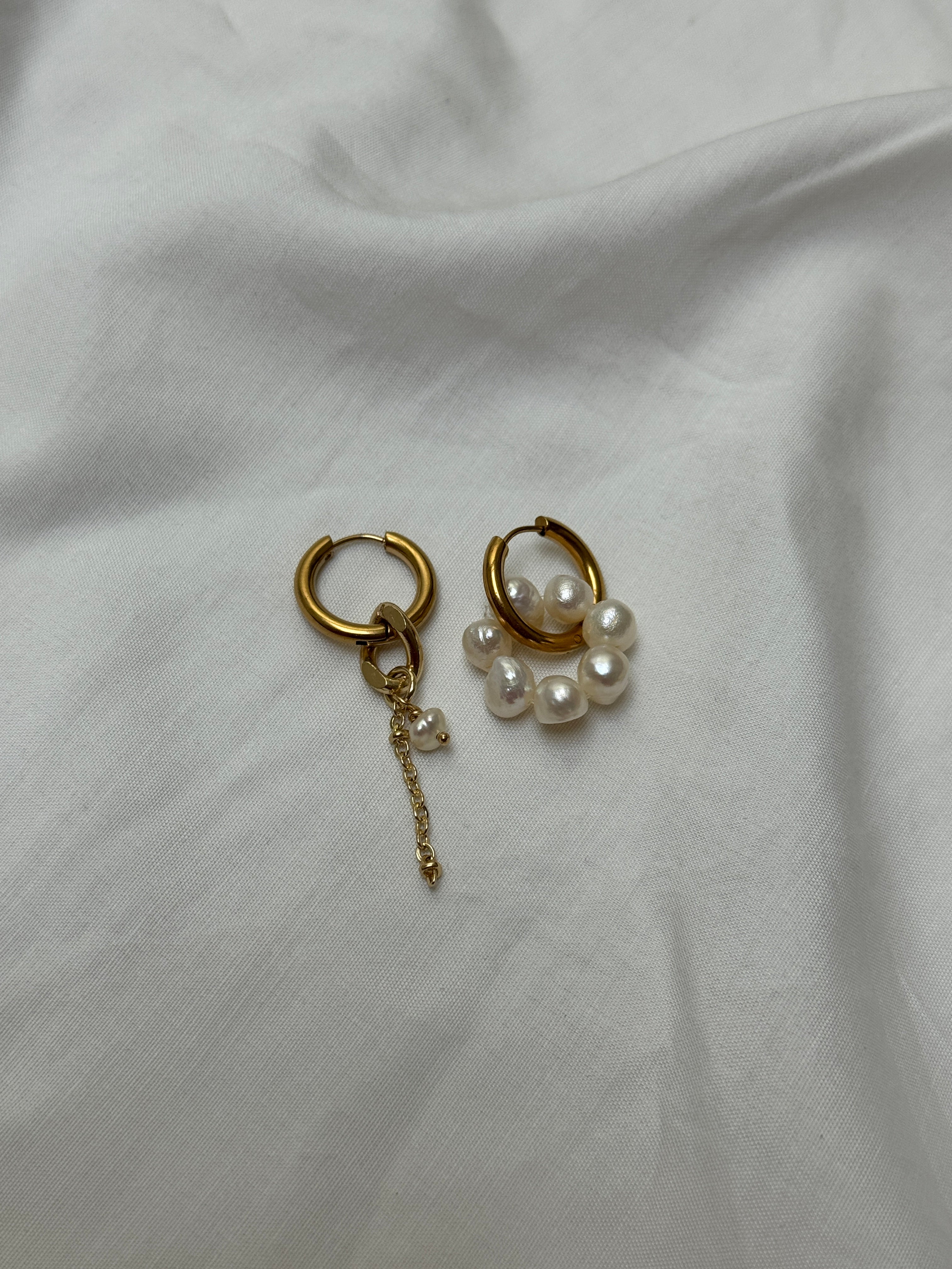 Mono créole dorée//chaîne & perle #5