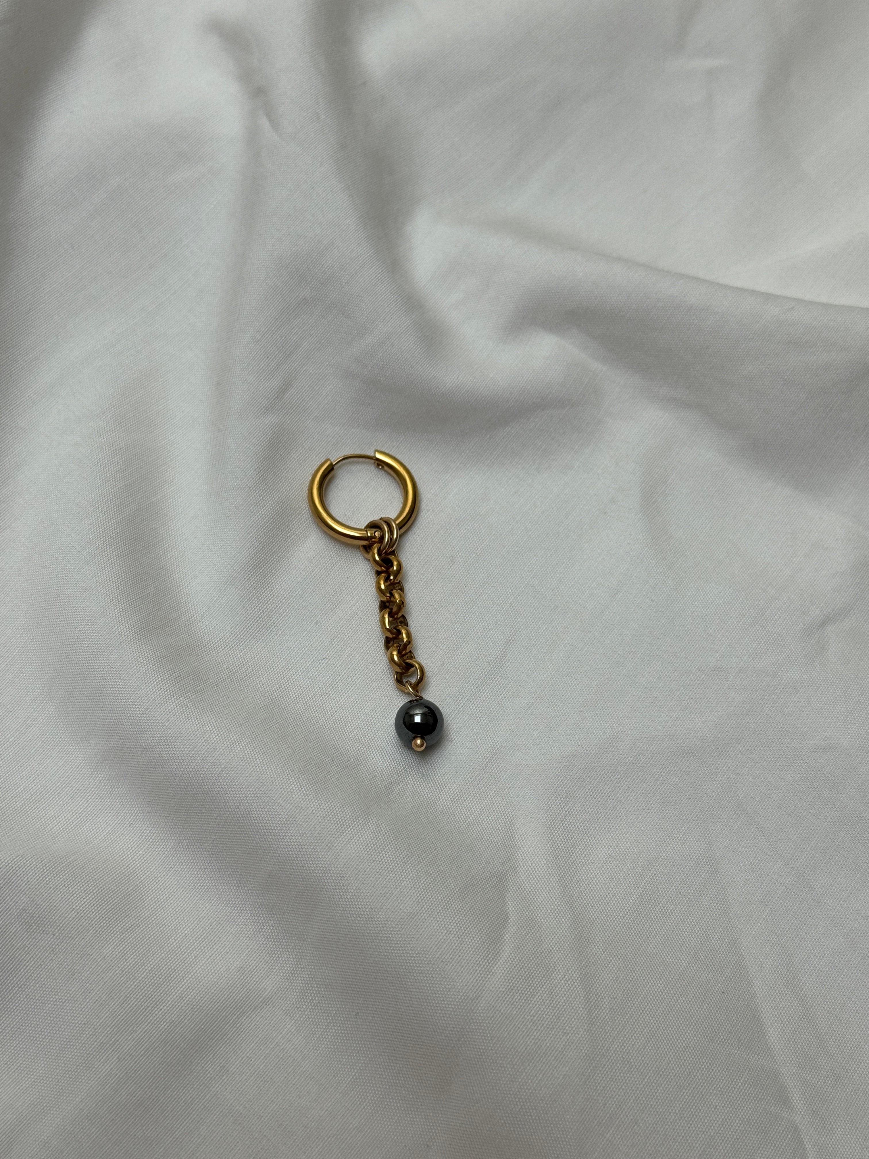 Mono créole dorée//chaîne & perle #6