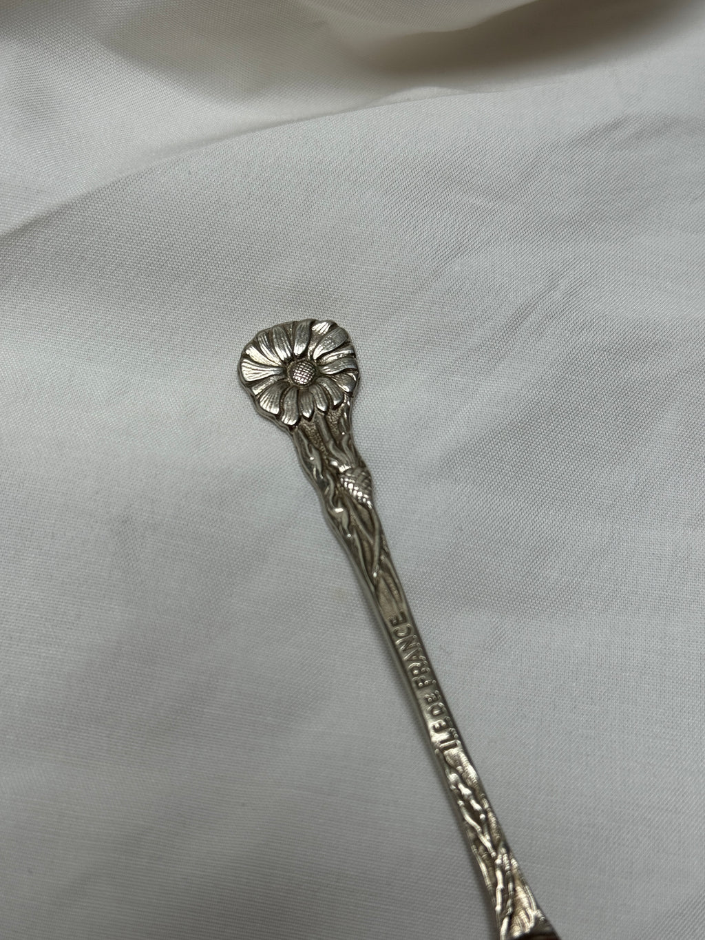 Bague marguerite argentée